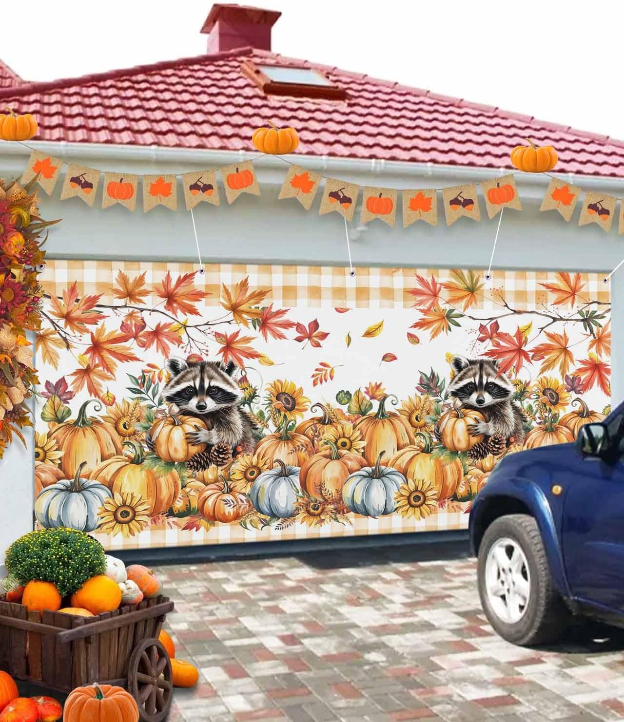Fall Garage Door Banner 7x8 ft Autumn Decor 1