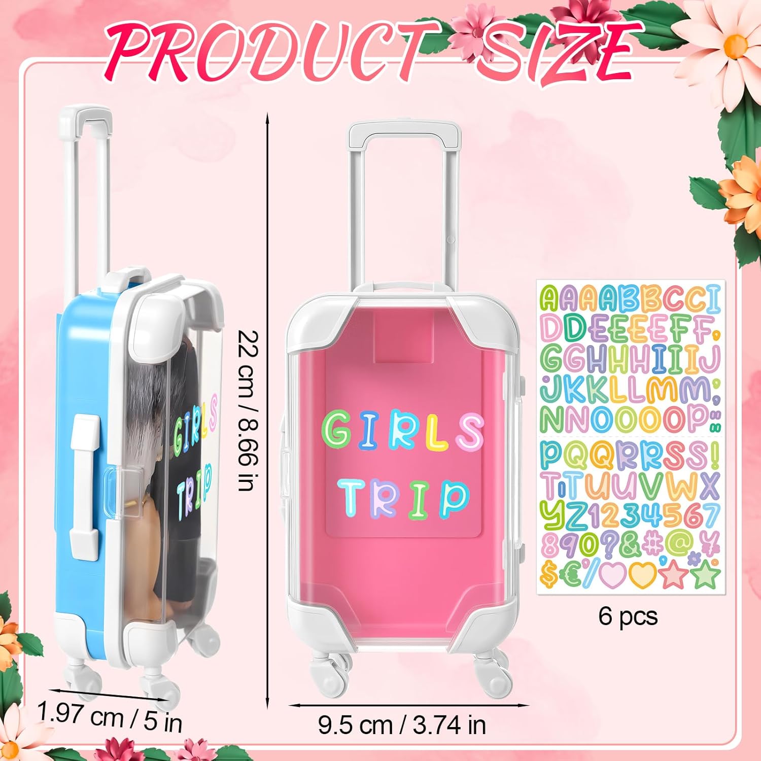 Soulchen 96 Pcs Mini Suitcase Party Favor Gift Box