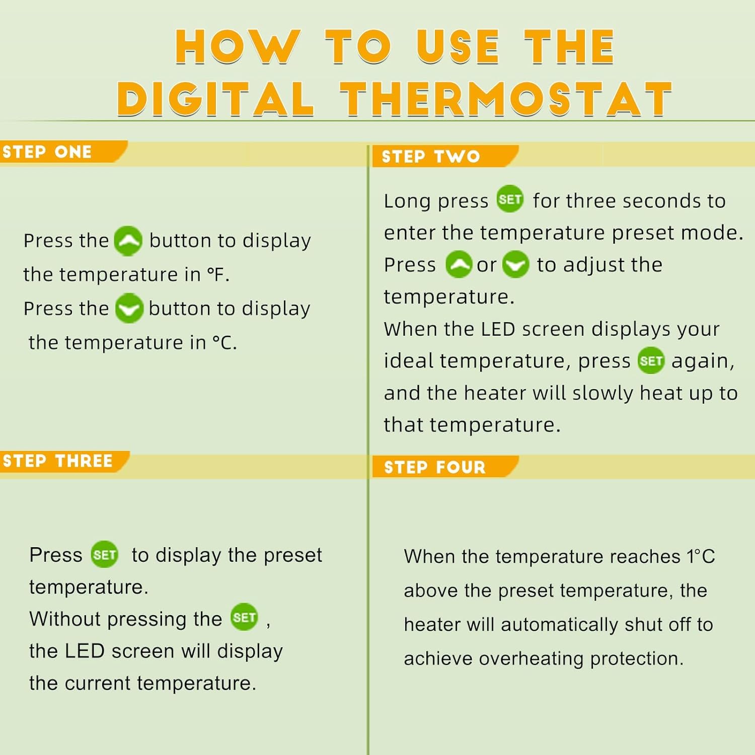 Buyplus Greenhouse Heater with Thermostat