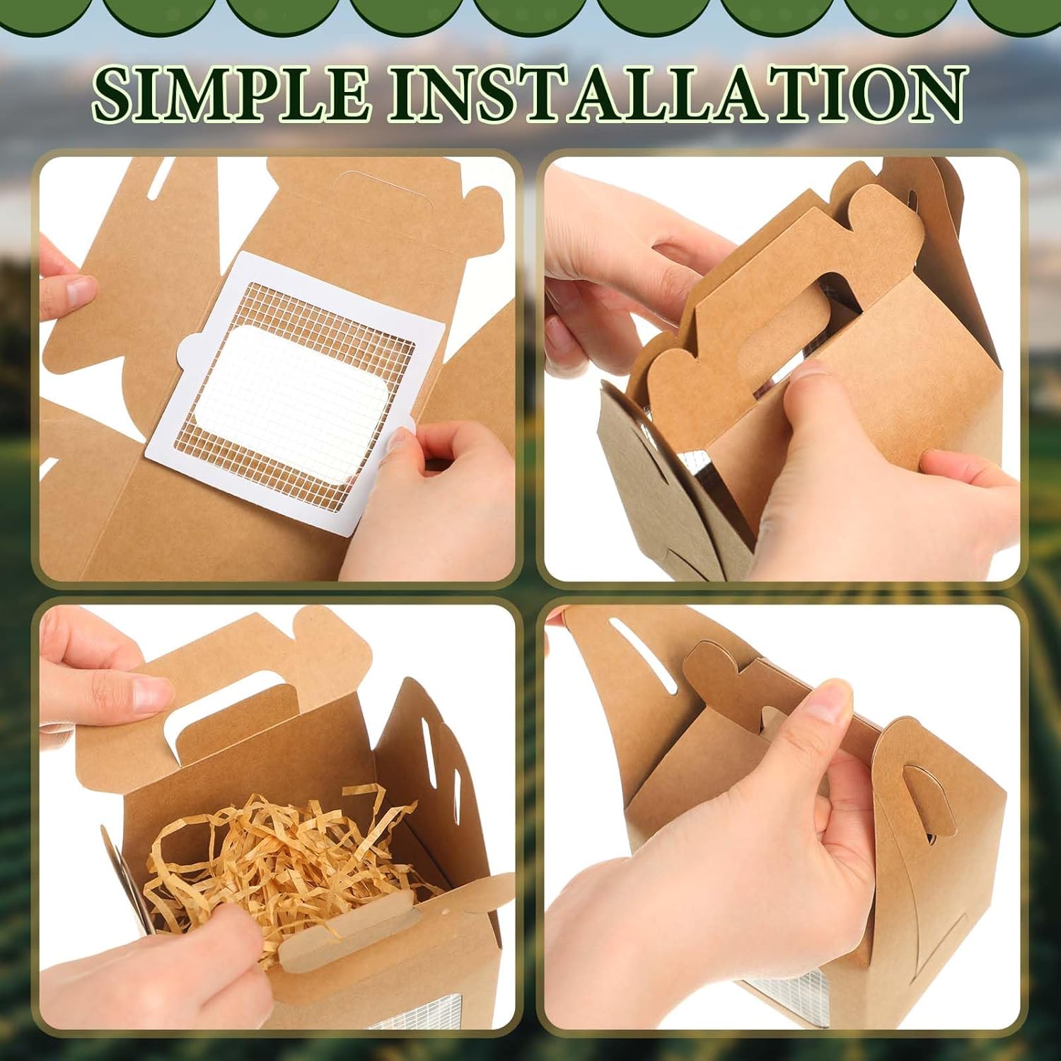Maitys 12 Pcs Chicken Party Favor Boxes