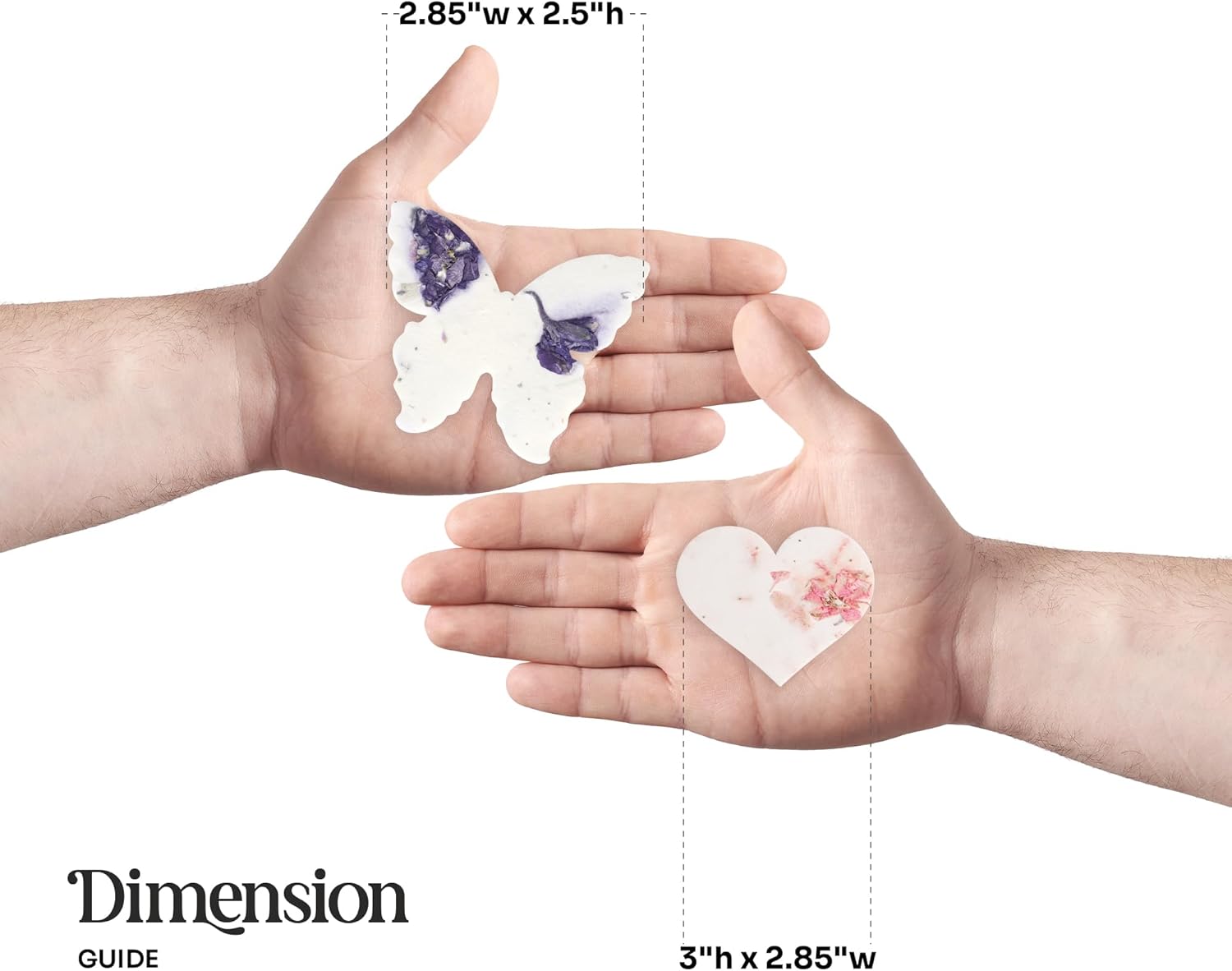 48 Pcs Plantable Seed Paper Set with Wildflower Seeds