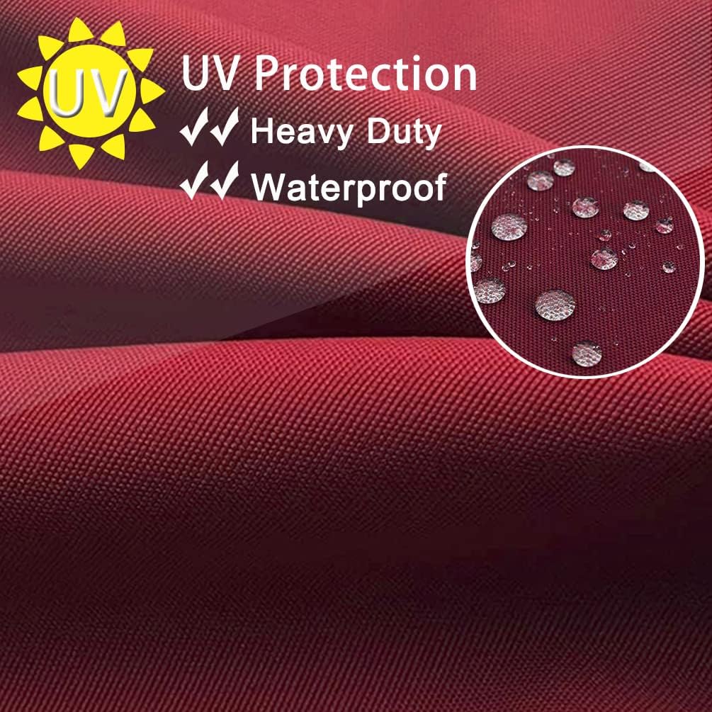 Oslimea 4 Pack Outdoor Cushion Covers Red