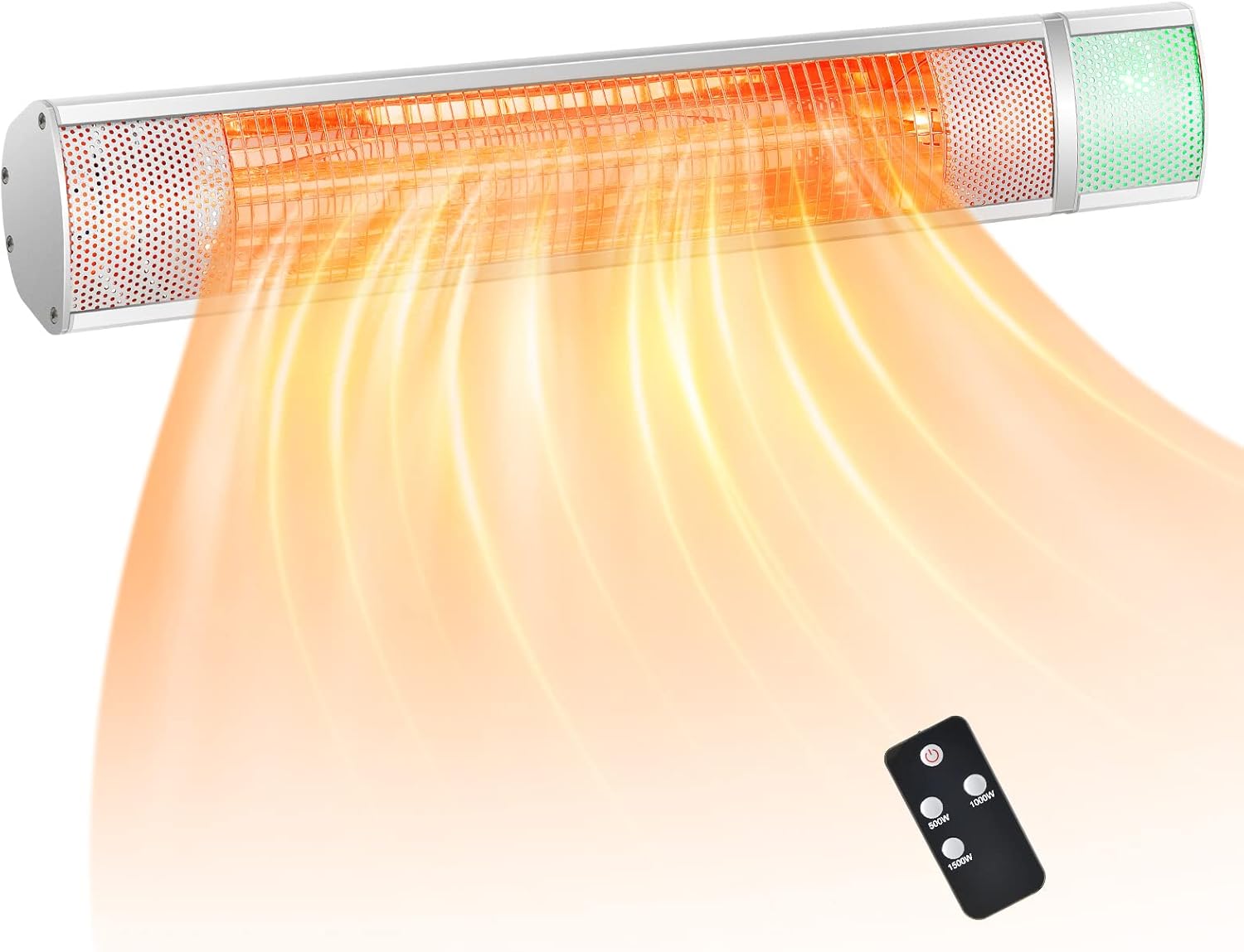 Tangkula 1500W Wall Mounted Patio Heater with Remote Control and 3 Power Settings
