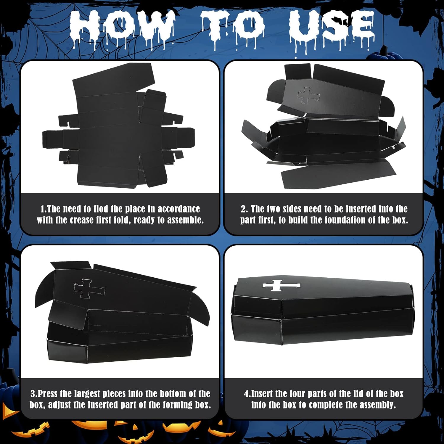 Yinder Halloween Coffin Treat Boxes 24 Pack