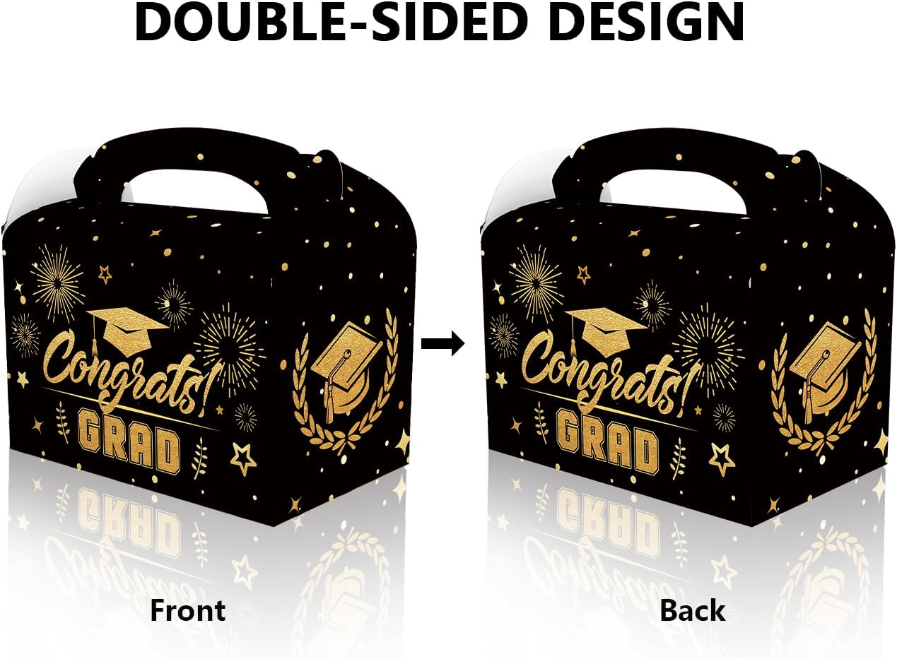 CPTBAG 12 Pack Graduation Party Favors Boxes