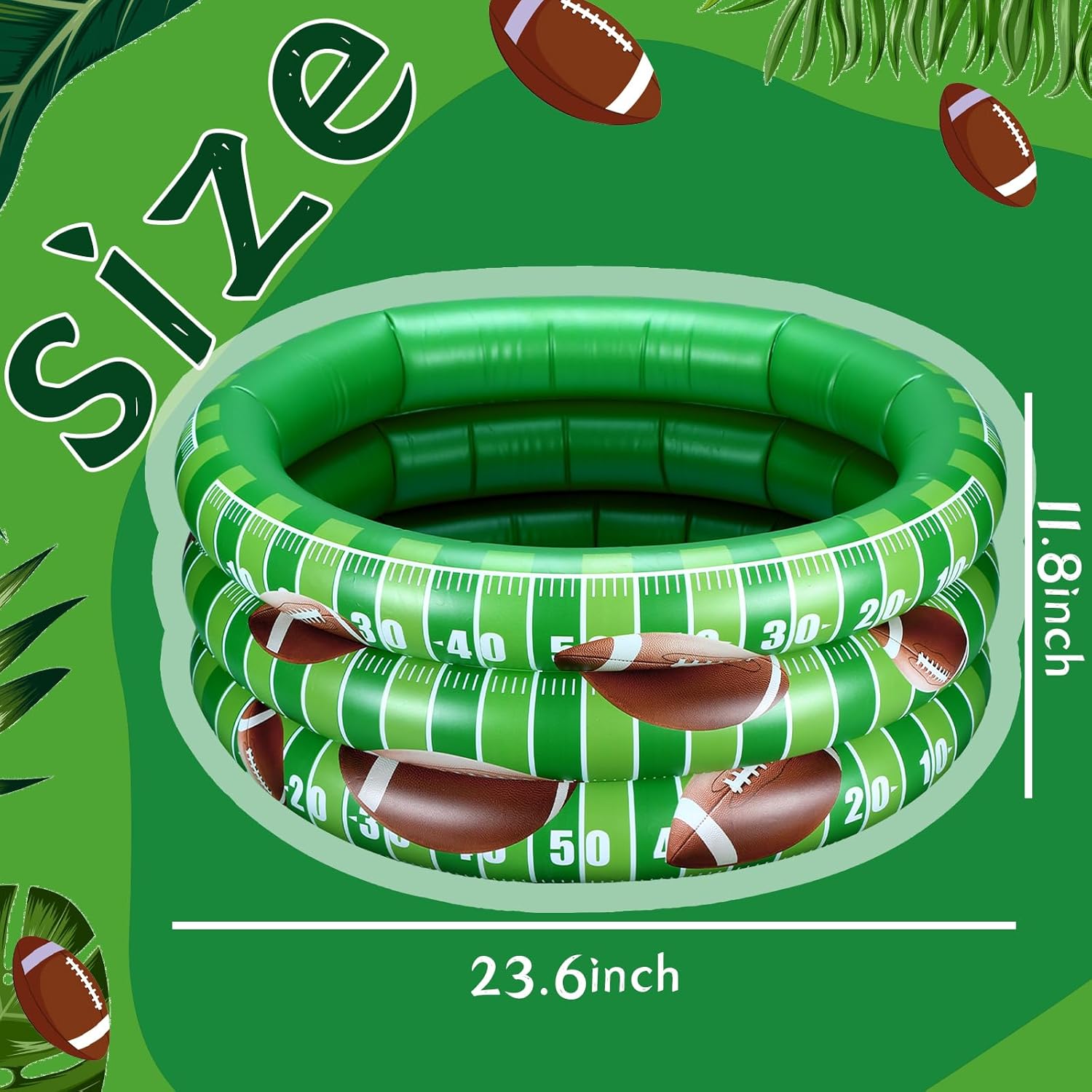 Football Inflatable Cooler with Large Capacity