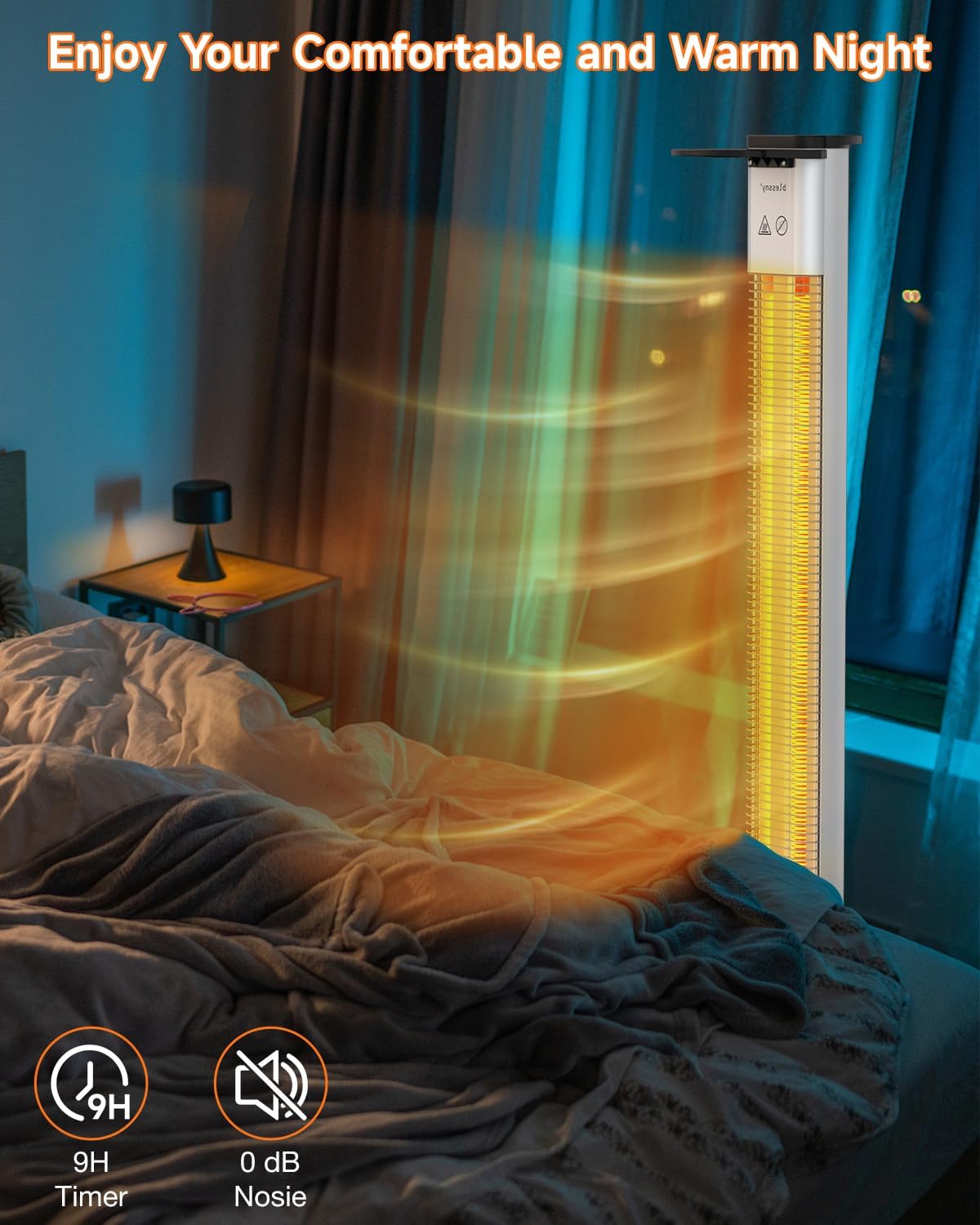 Blessny 485 Outdoor Heater with IP65 Waterproof and 3 Heating Modes