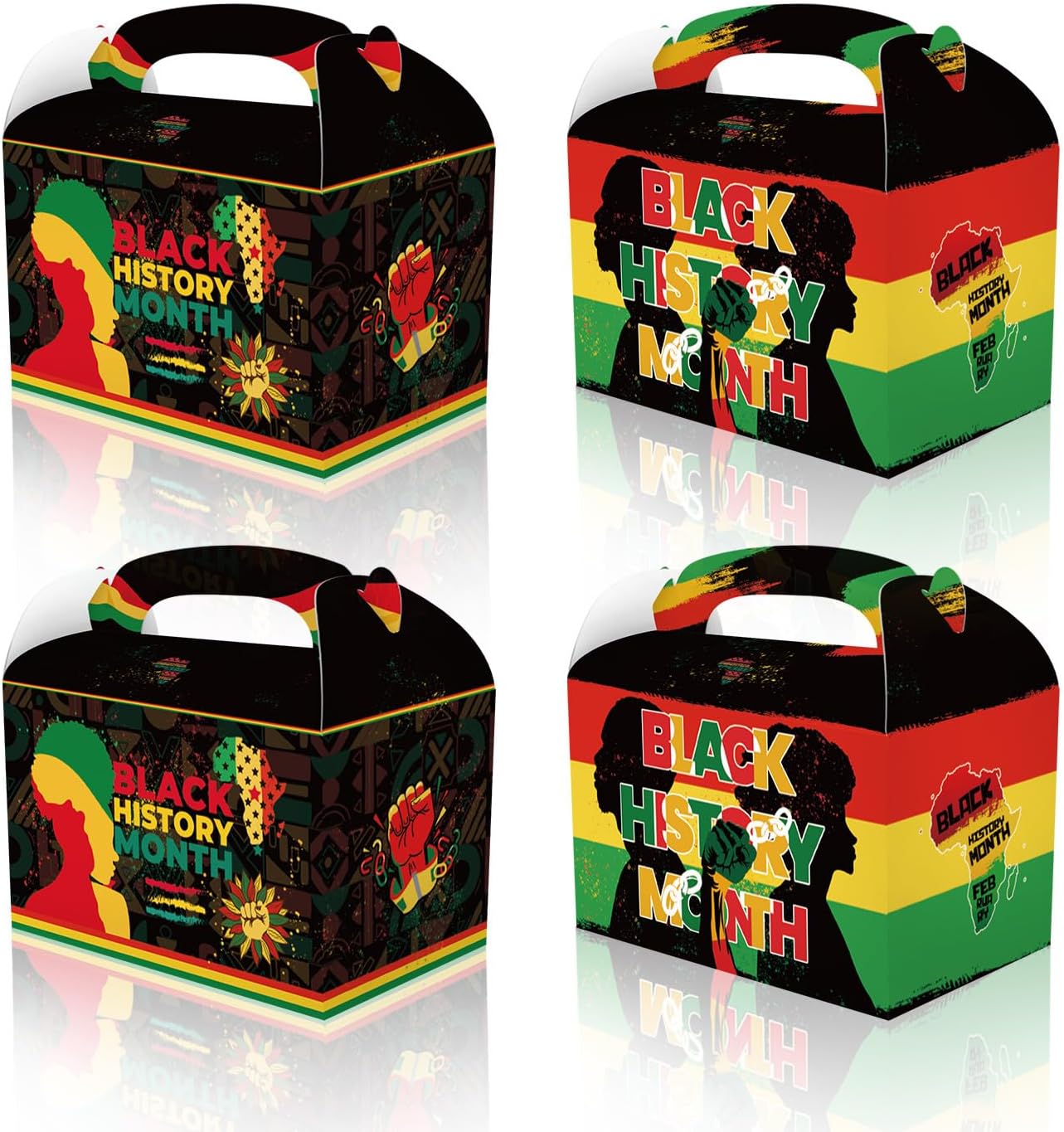 12 Pack Black History Month Gift Boxes Party Favors