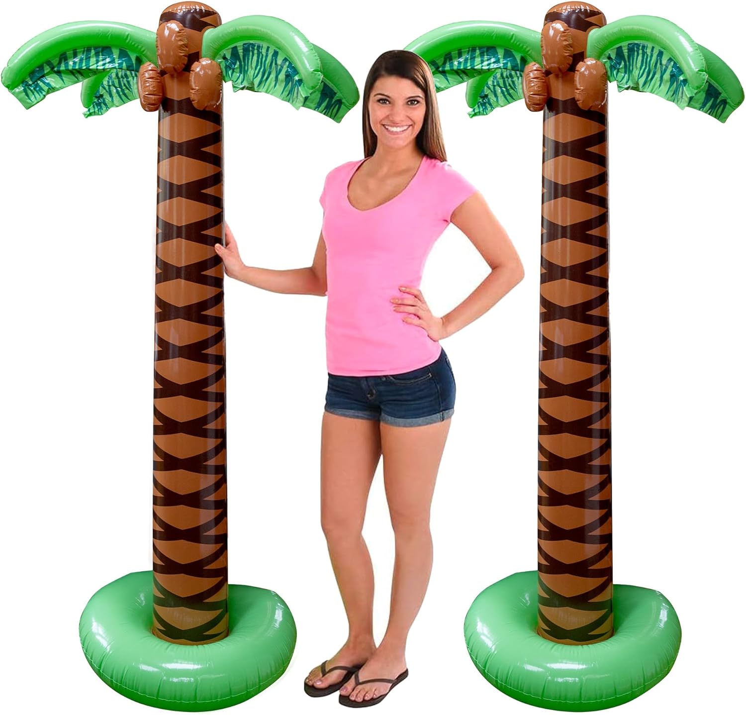 Giant Inflatable Palm Trees 2 Pack 6 Foot Sturdy