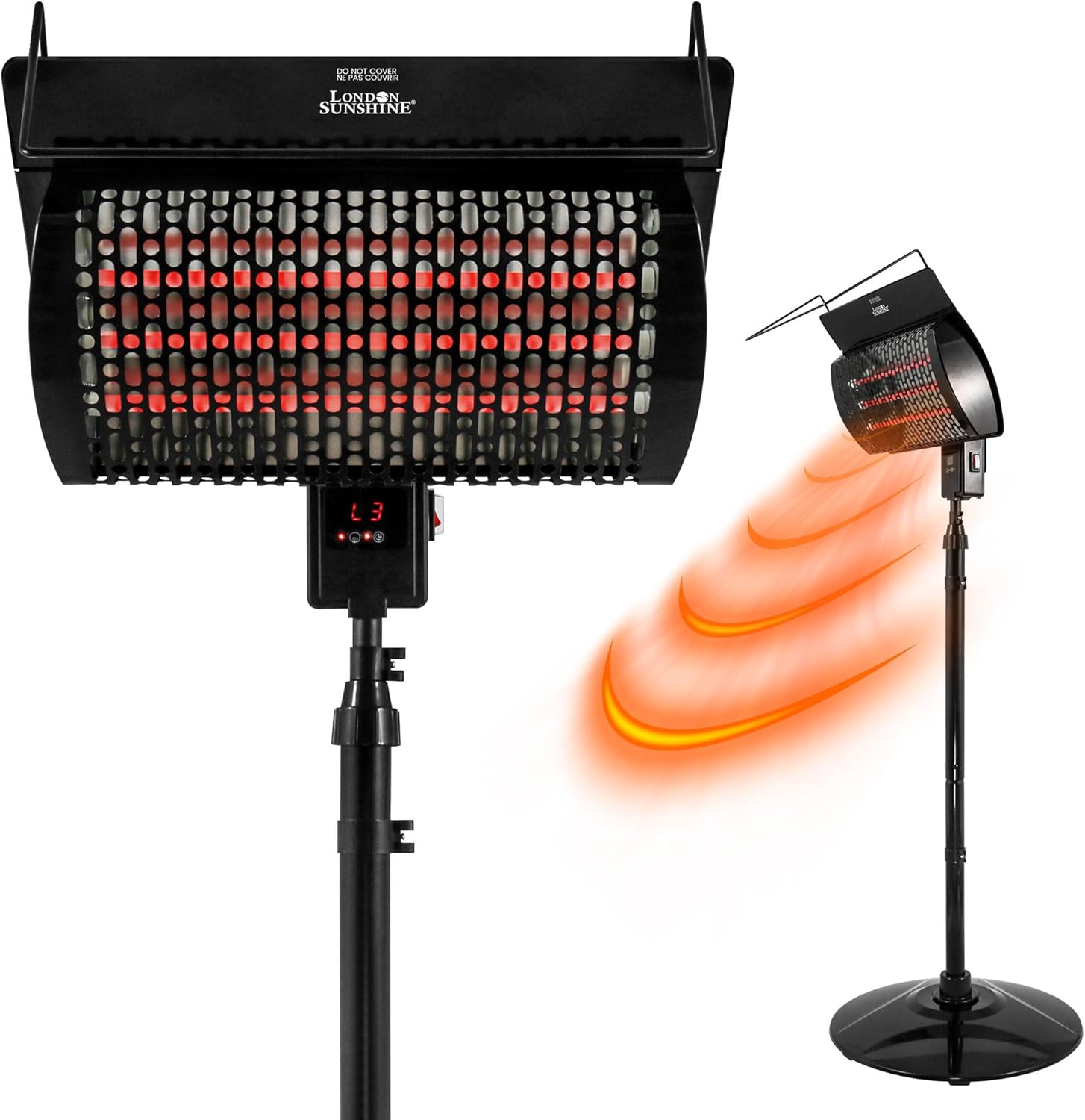London Sunshine 1500W Electric Patio Heater with Remote Control