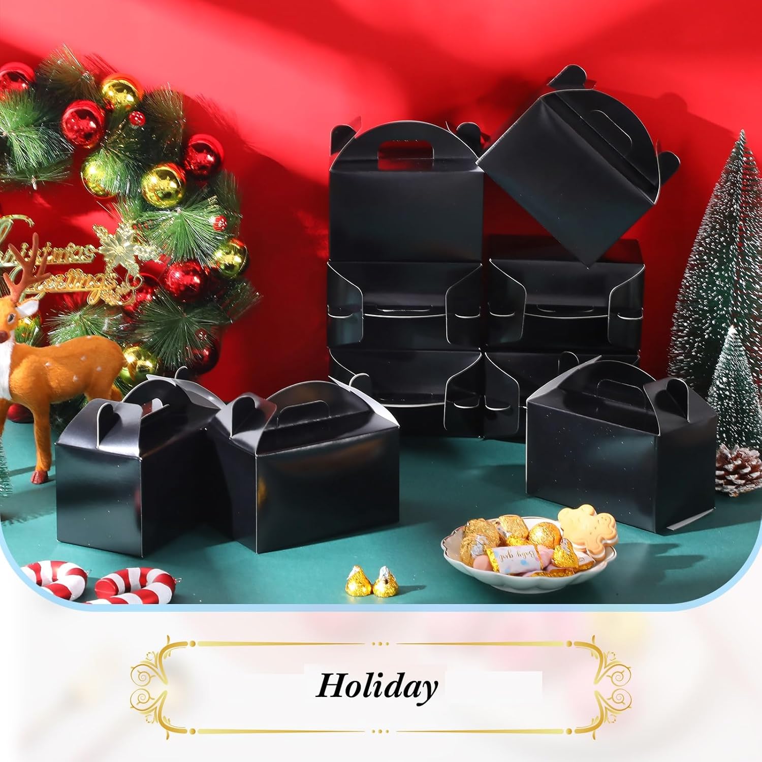 Chrisfall 36 Pcs Gable Treat Boxes for Party Supplies
