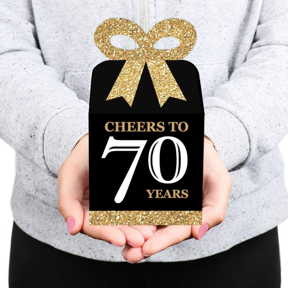 Big Dot of Happiness Birthday Favor Boxes Set of 12