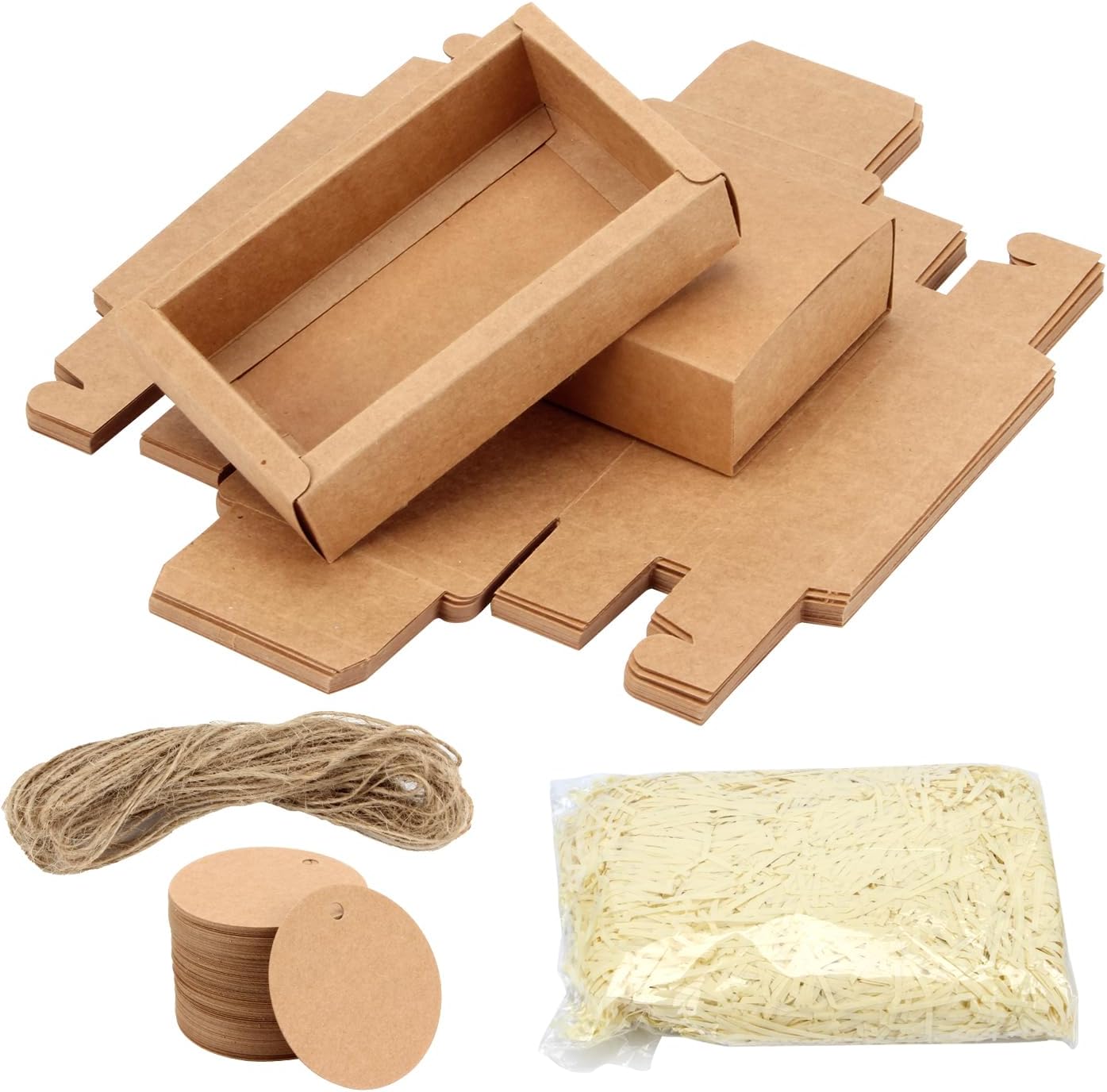 20Pcs Kraft Paper Drawer Box Set for Gifts