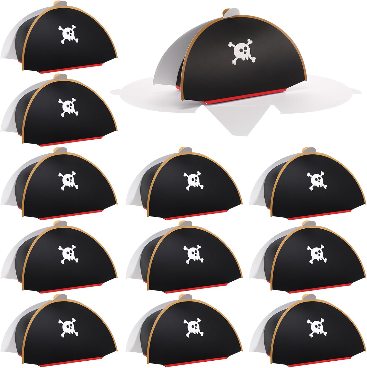 Spakon Pirate Hat Treat Boxes 12 Pack