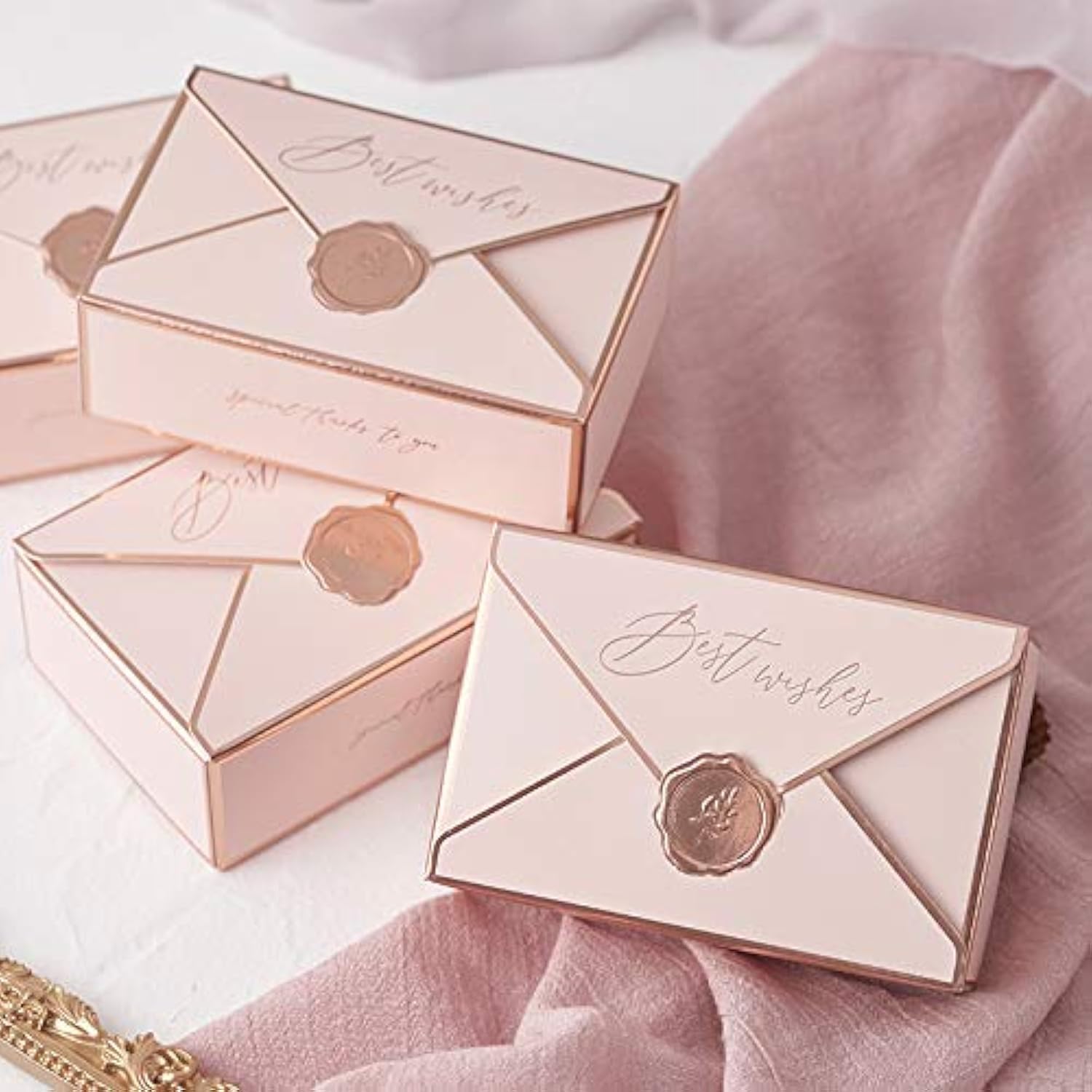POTTIIS 20Pcs Candy Box Gift Boxes for Wedding Birthday Party Supplies - Pink