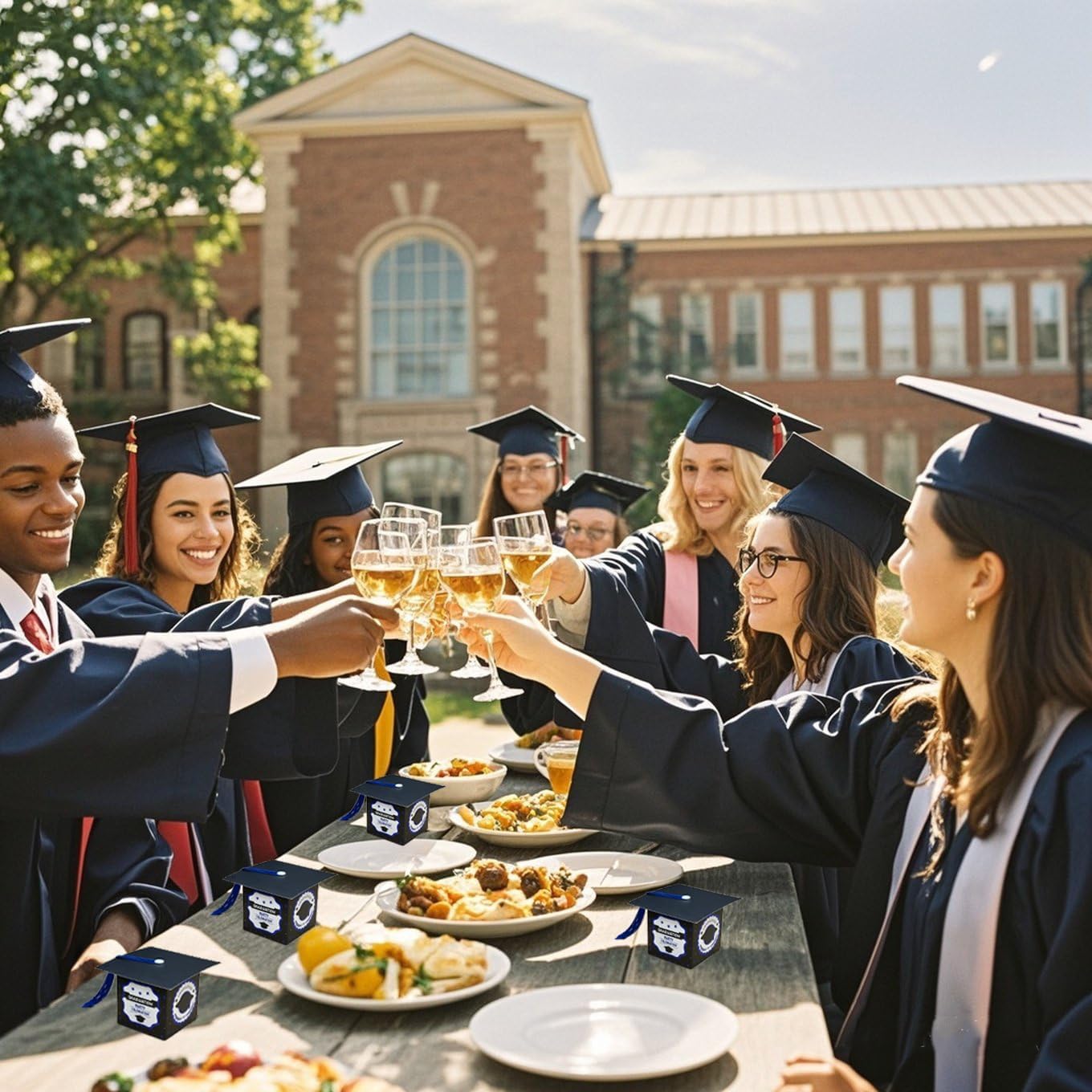 Konsait 30 Piece Mini Graduation Candy Boxes with Tassels