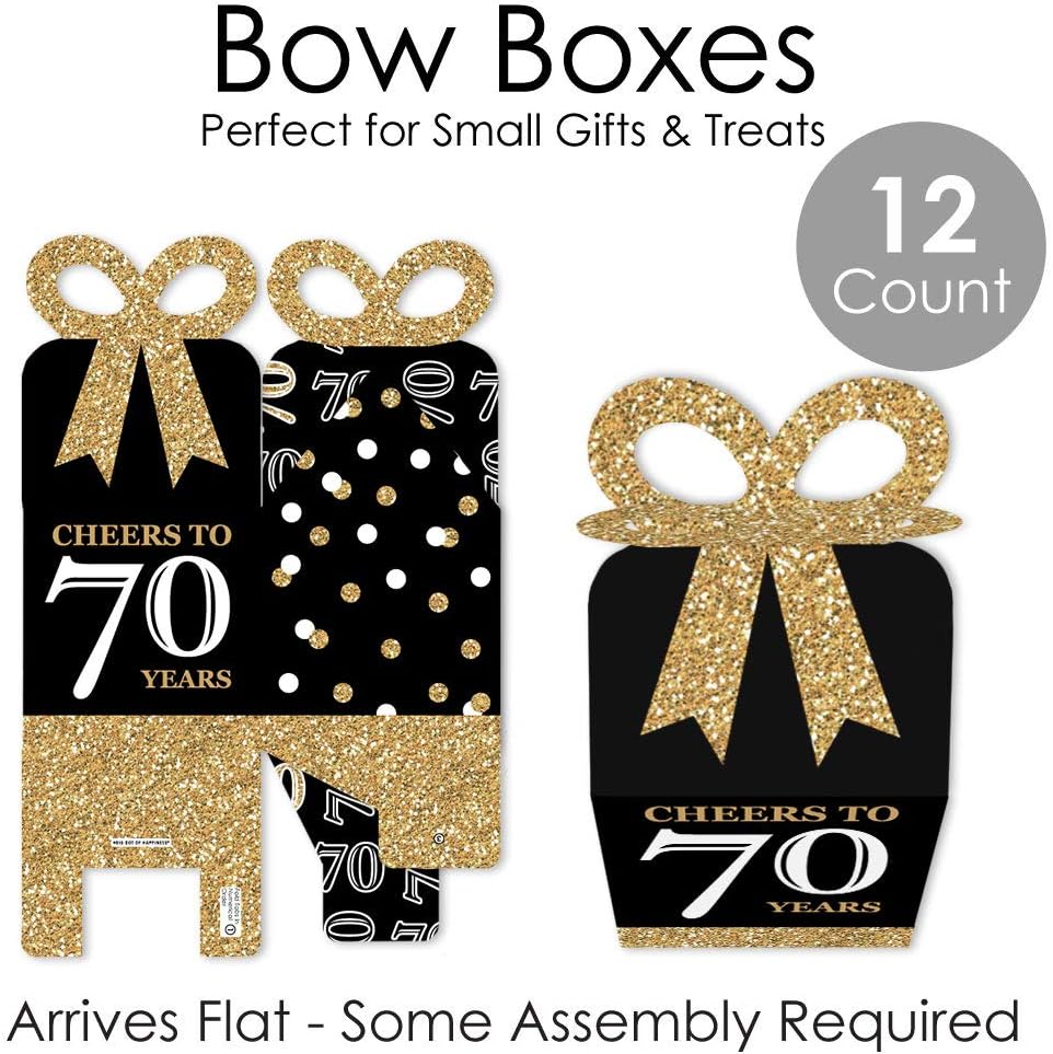 Big Dot of Happiness Birthday Favor Boxes Set of 12