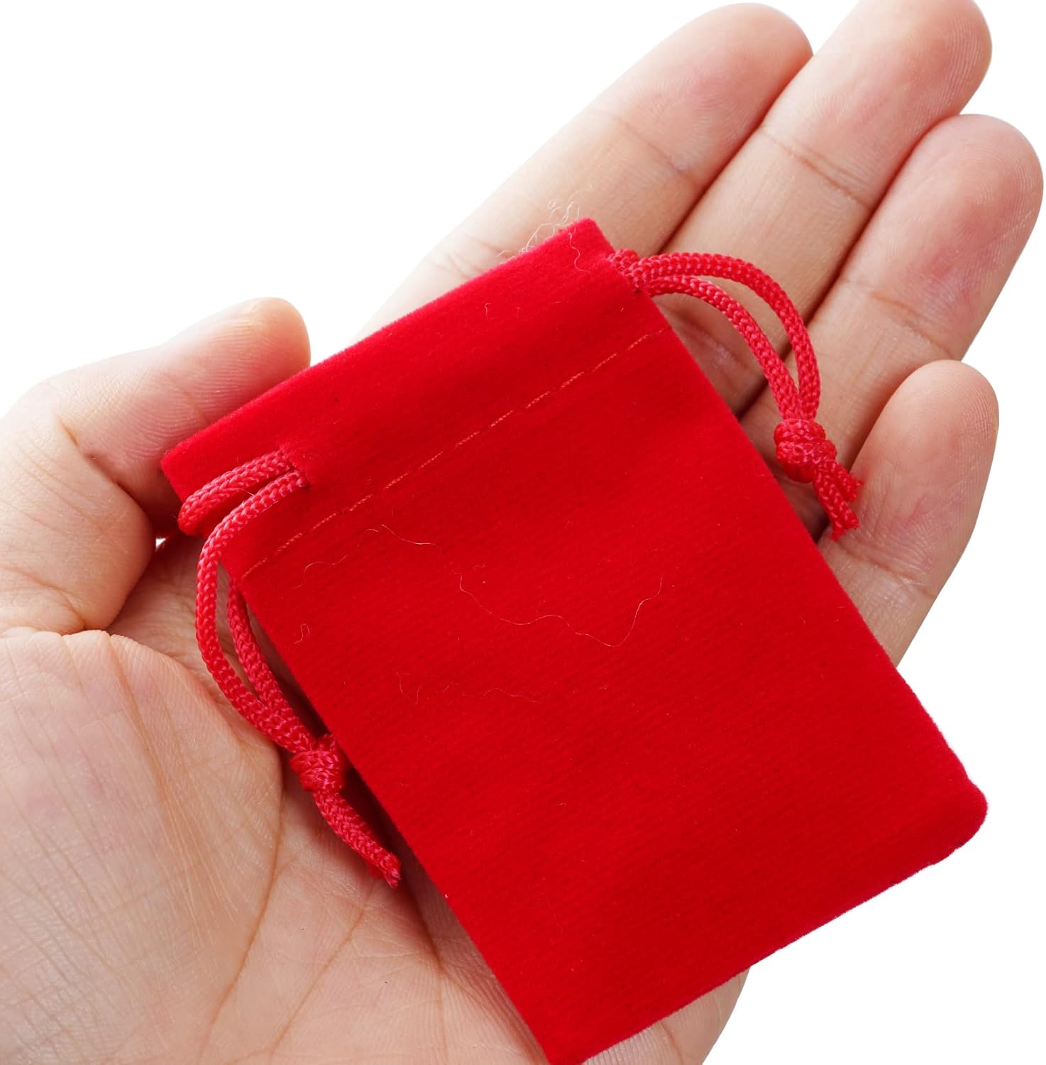 Nydotd Velvet Jewelry Pouches 100pcs 2x28 Inch Drawstring Gift Bags