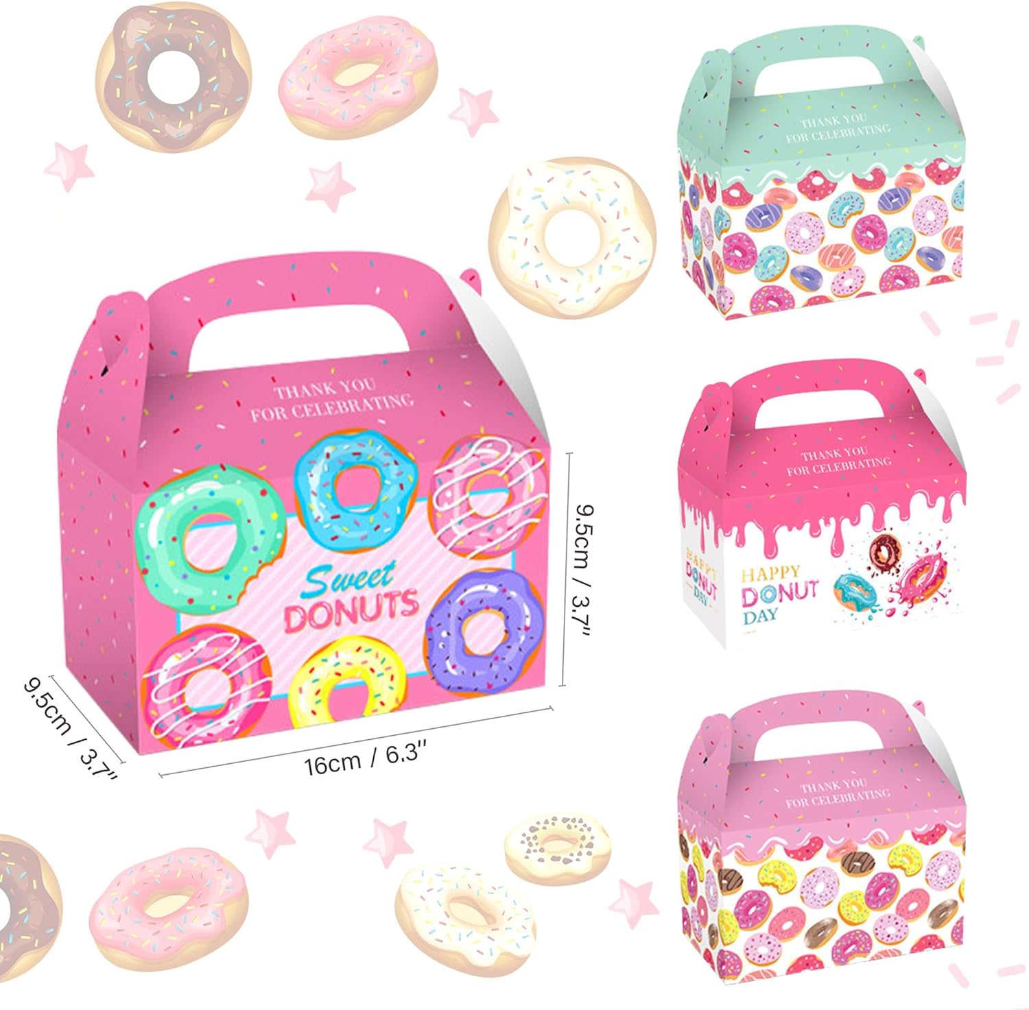Roaring Good Time 12 Pack Donut Party Bags