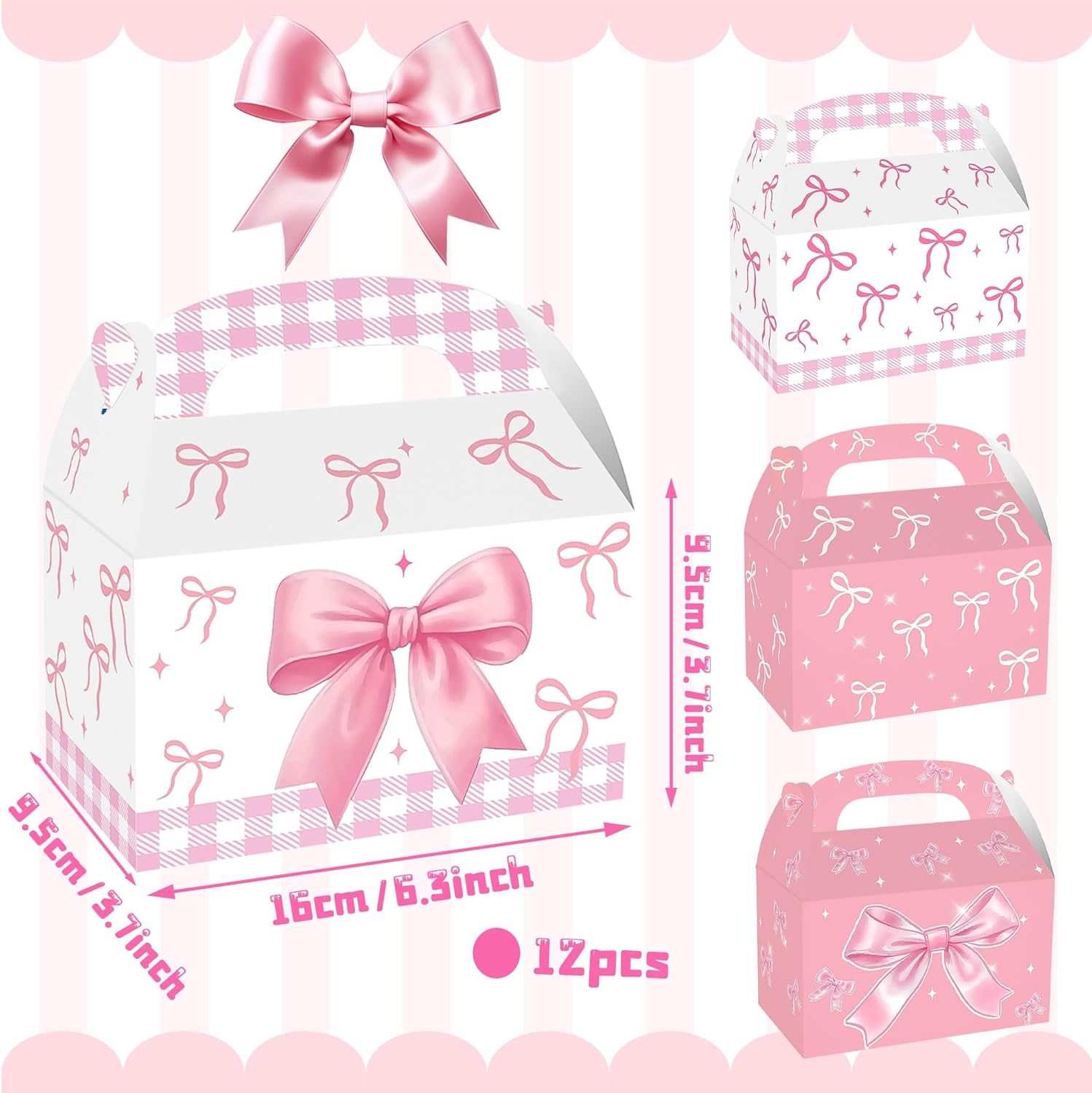 JeVenis Coquette Goodies Bags for Birthday Bridal Baby Shower