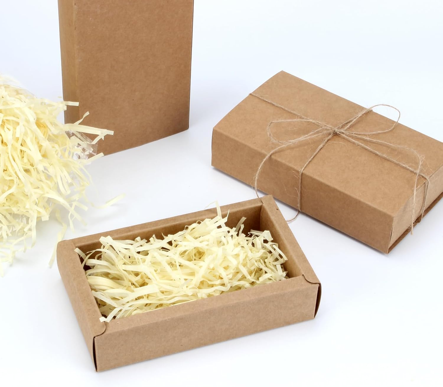20Pcs Kraft Paper Drawer Box Set for Gifts