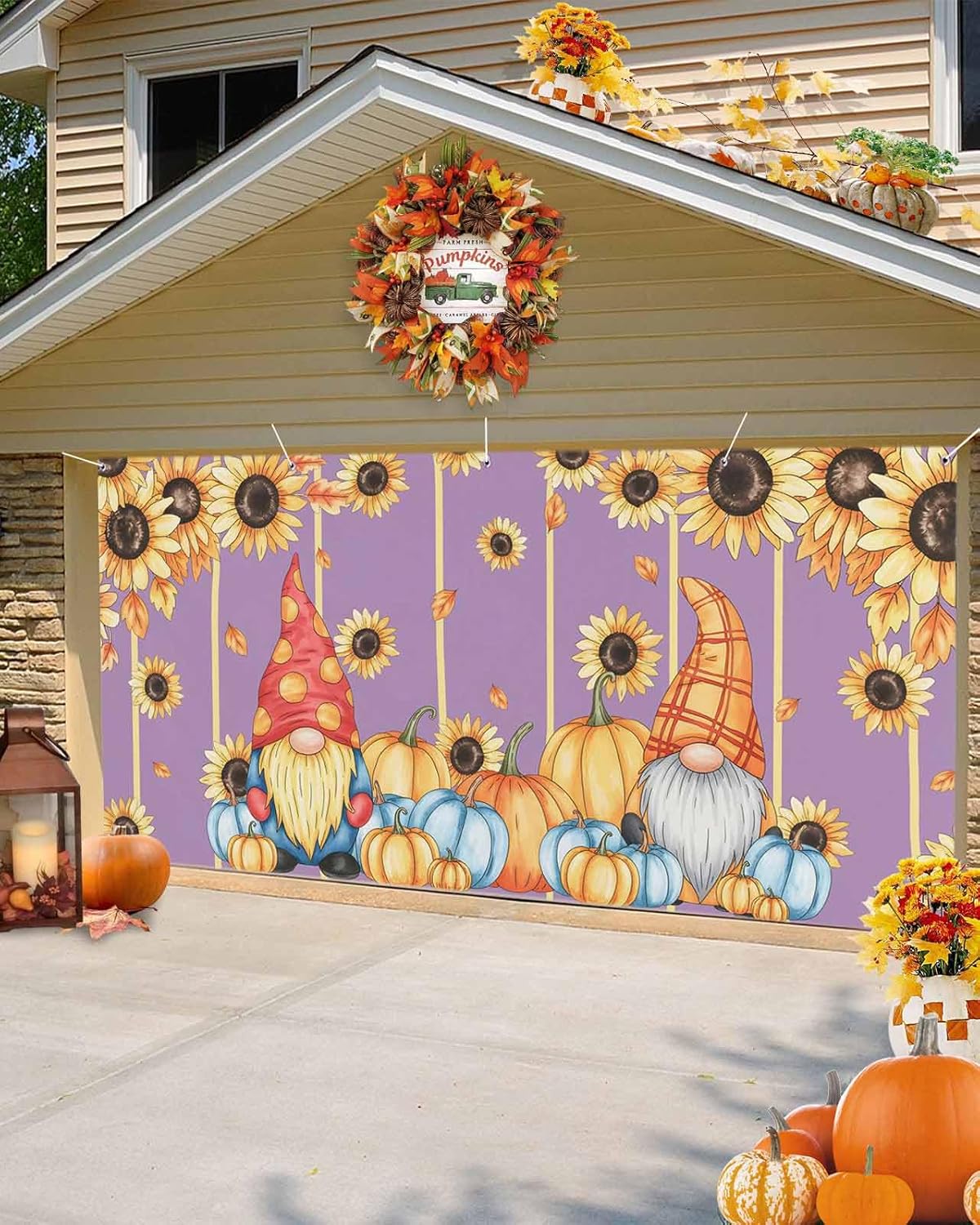 Fall Garage Door Banner 7x8 ft Autumn Decor
