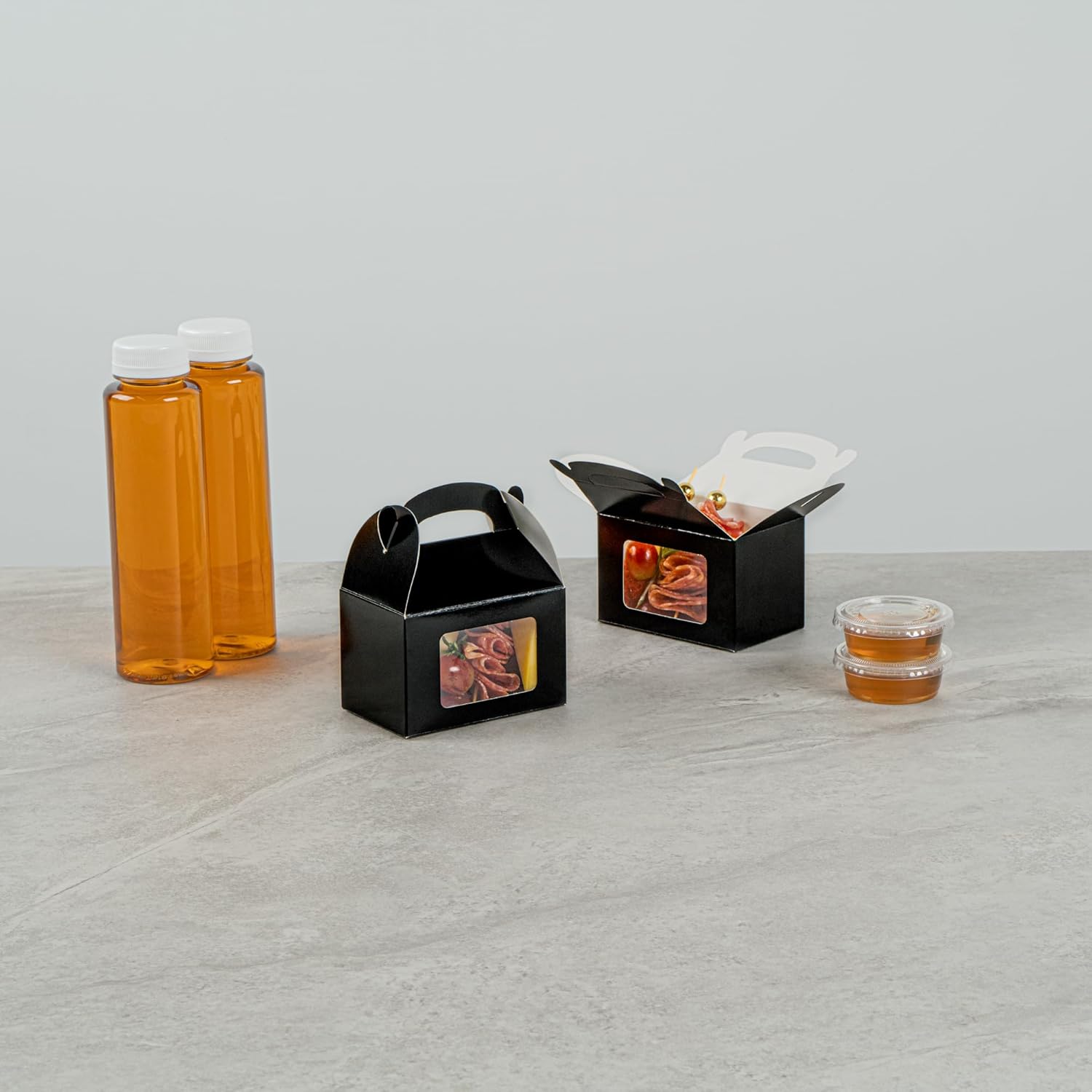 Restaurantware Bio Tek 4x25x25 Inch Gable Boxes 25 Pack
