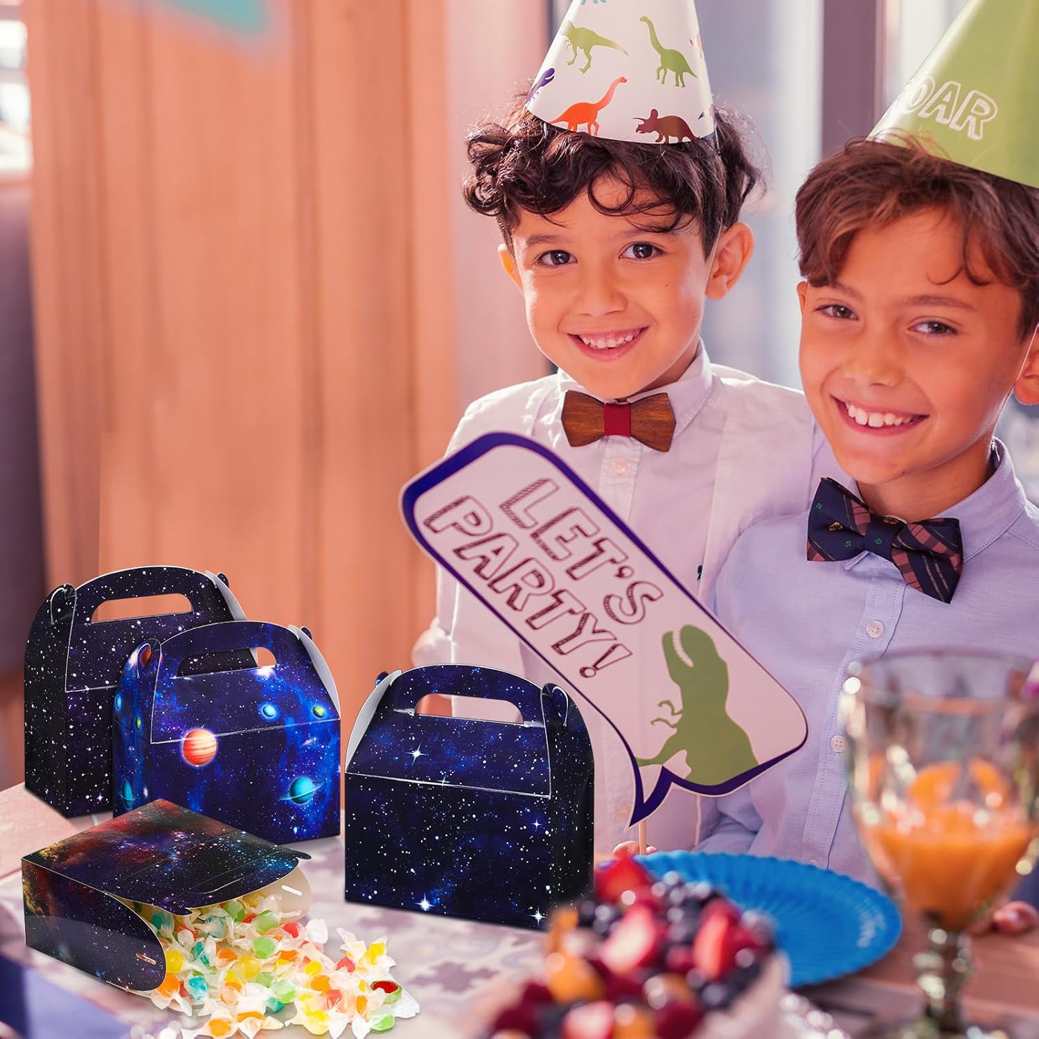 Nezyo Galaxy Space Gift Boxes 24 Pcs 48x24x52 Inches