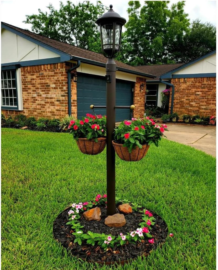 MTB Supply 14 Inch Hanging Planters with Coco Liner Pack of 4