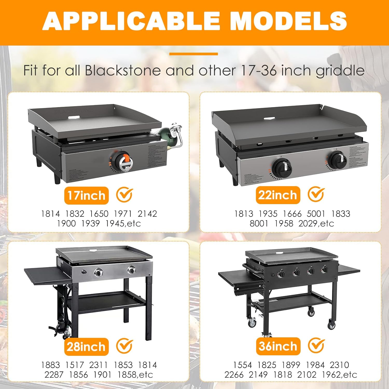 Adjustable Griddle Warming Rack for Blackstone 17 22 28 36 Inch