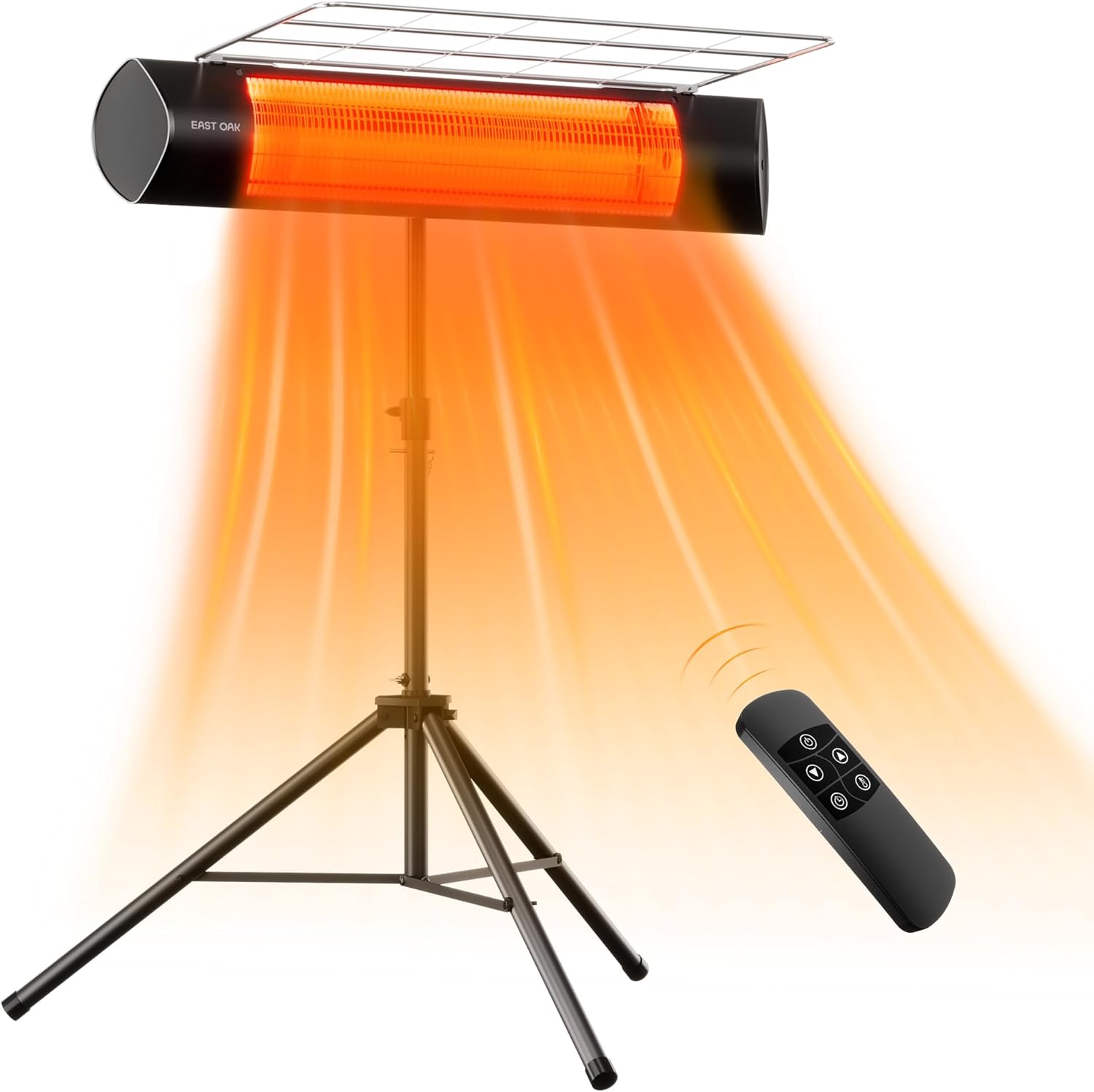 EAST OAK 1500W Infrared Patio Heater with 3 Heat Levels and IP55 Waterproof