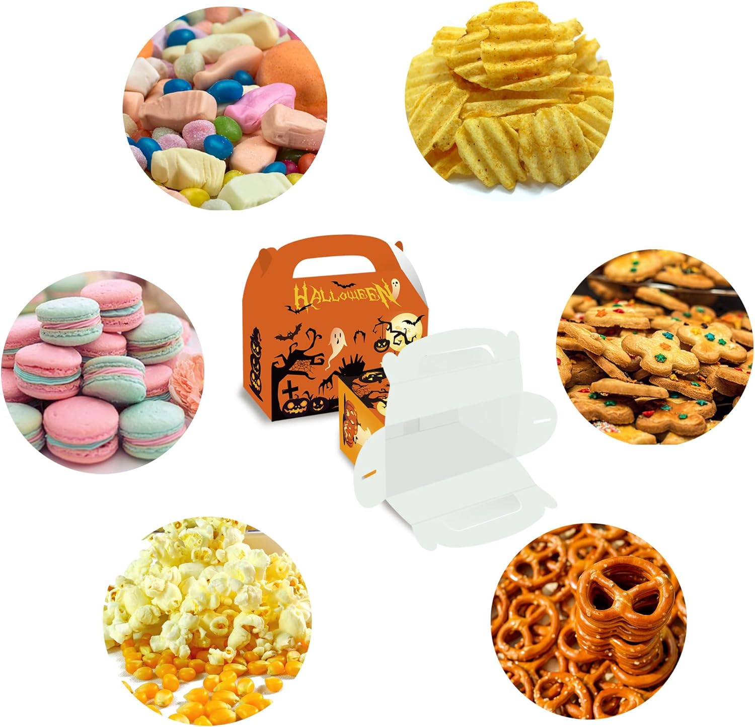 Partystadl 24Pcs Halloween Themed Treat Boxes