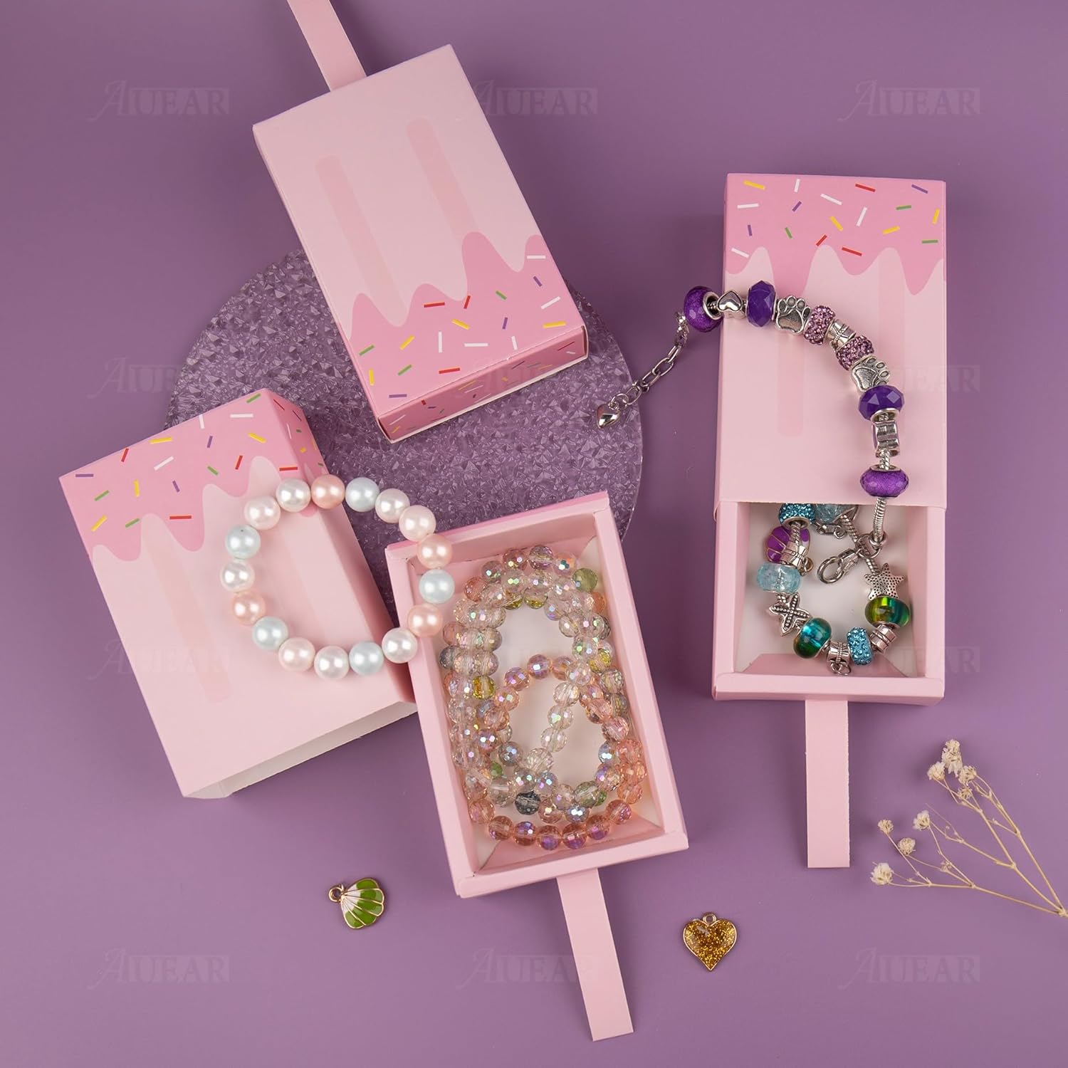 AUEAR 12 Pack Popsicle Shape Candy Gift Box