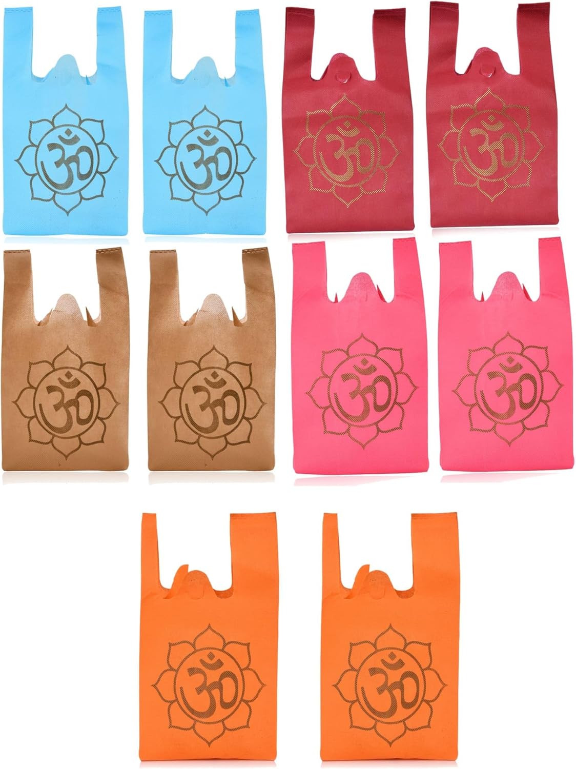 LOVENSPIRE Reusable Gift Bags with Om Print