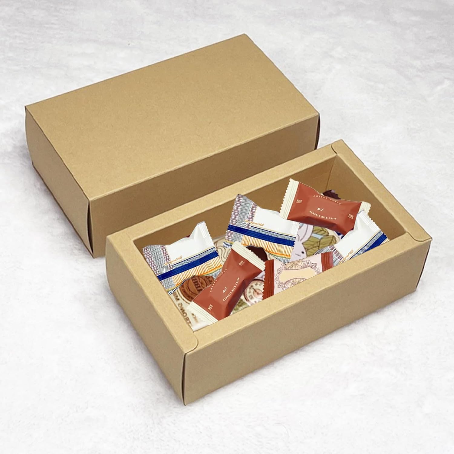 30 Pieces Kraft Paper Gift Boxes for Events and Packaging