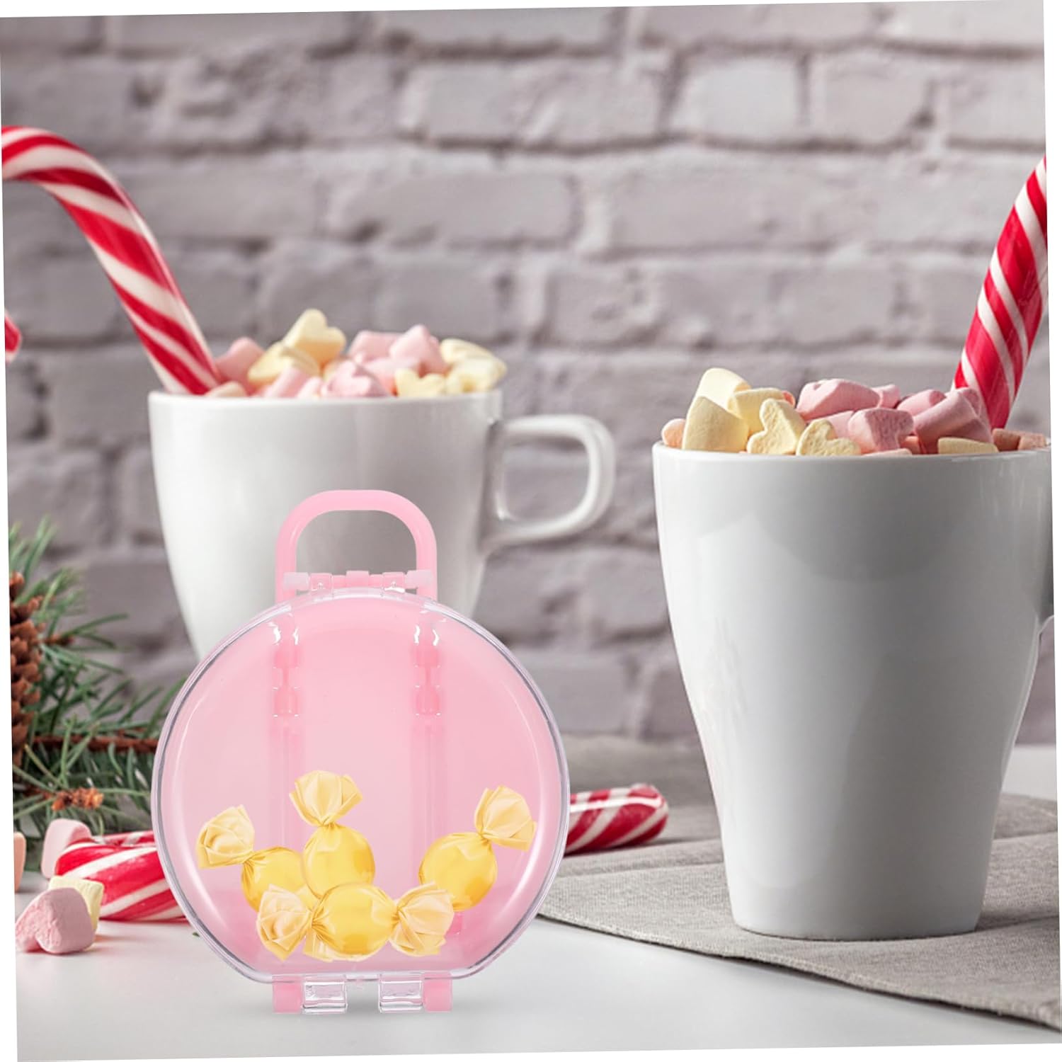 Unomor 12pcs Mini Round Candy Boxes for Weddings Parties and Birthdays