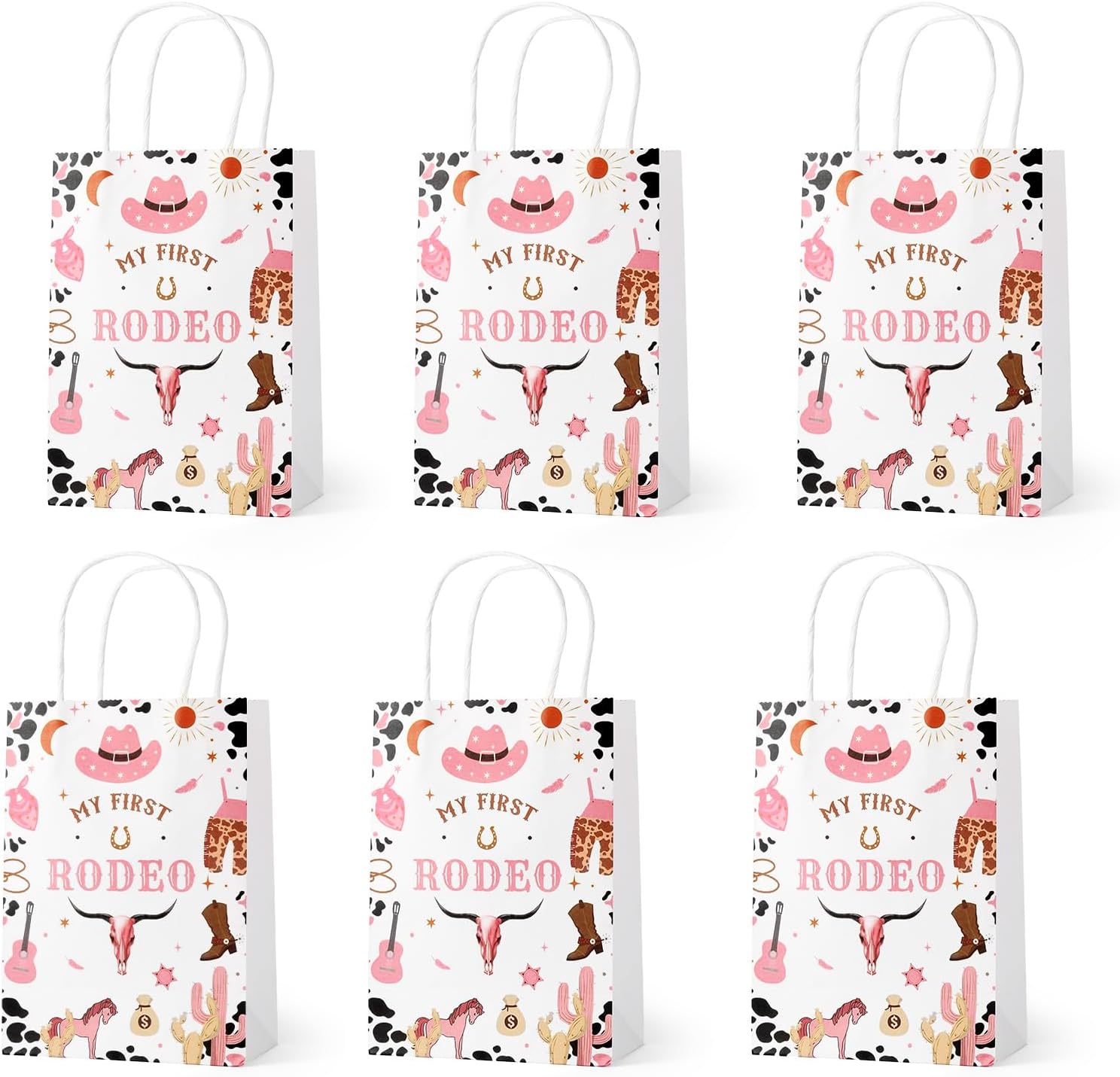 YXXHOME 24 Piece Cowboy Party Favor Bags