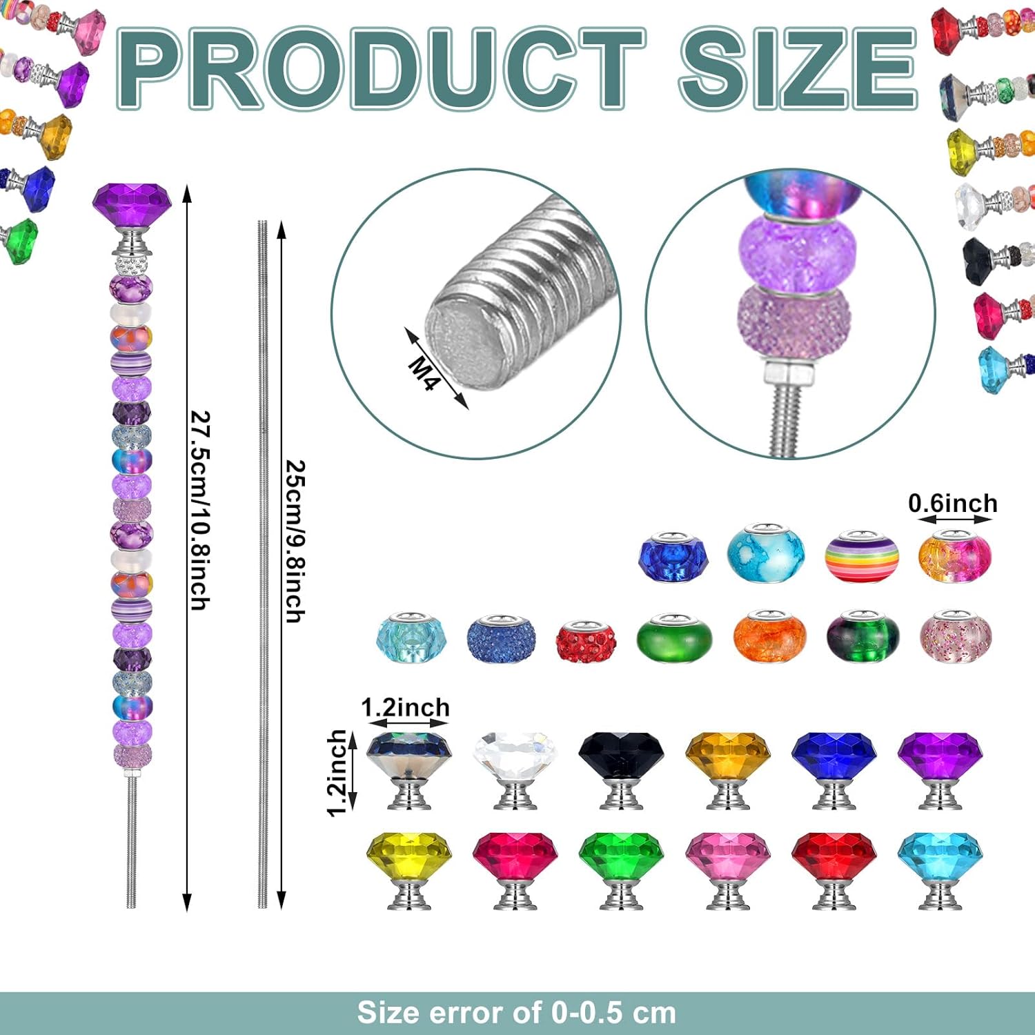 Tigeen 236 Pcs Garden Stake DIY Fairy Wand Decor