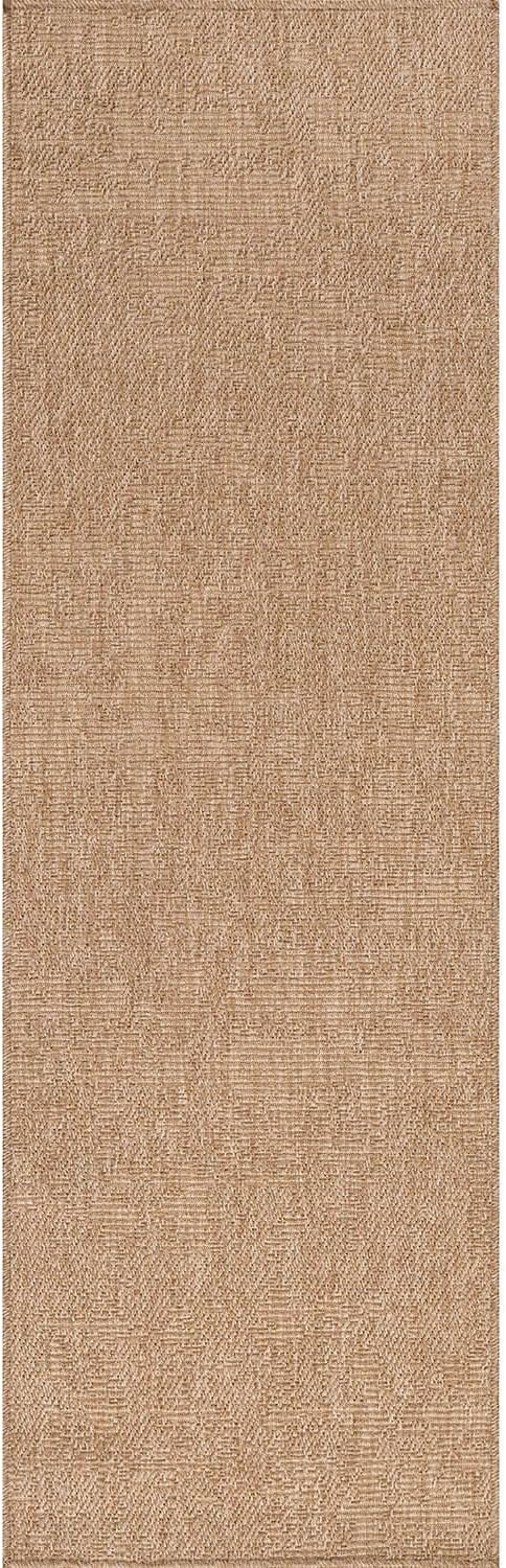 Washable Jute Rug 2x7 Natural Farmhouse Boho Design
