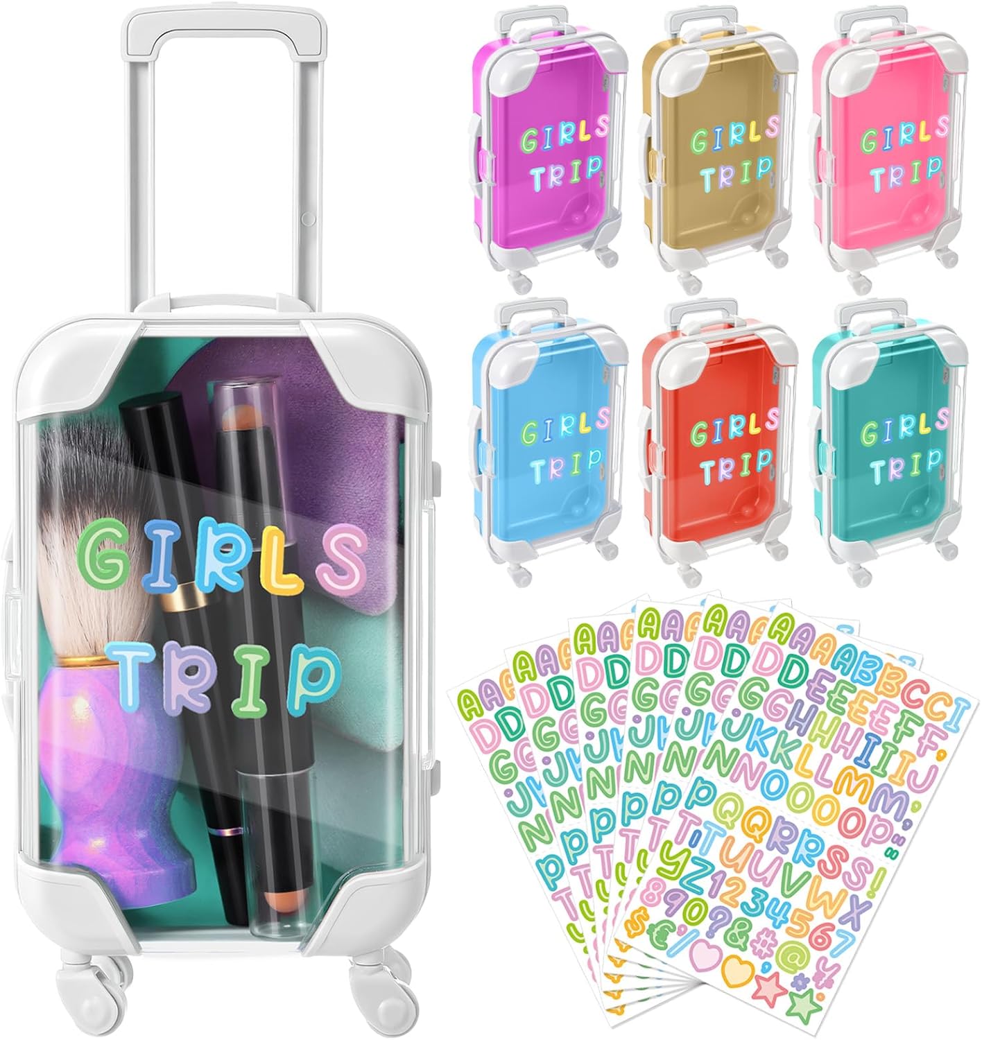 Soulchen 96 Pcs Mini Suitcase Party Favor Gift Box
