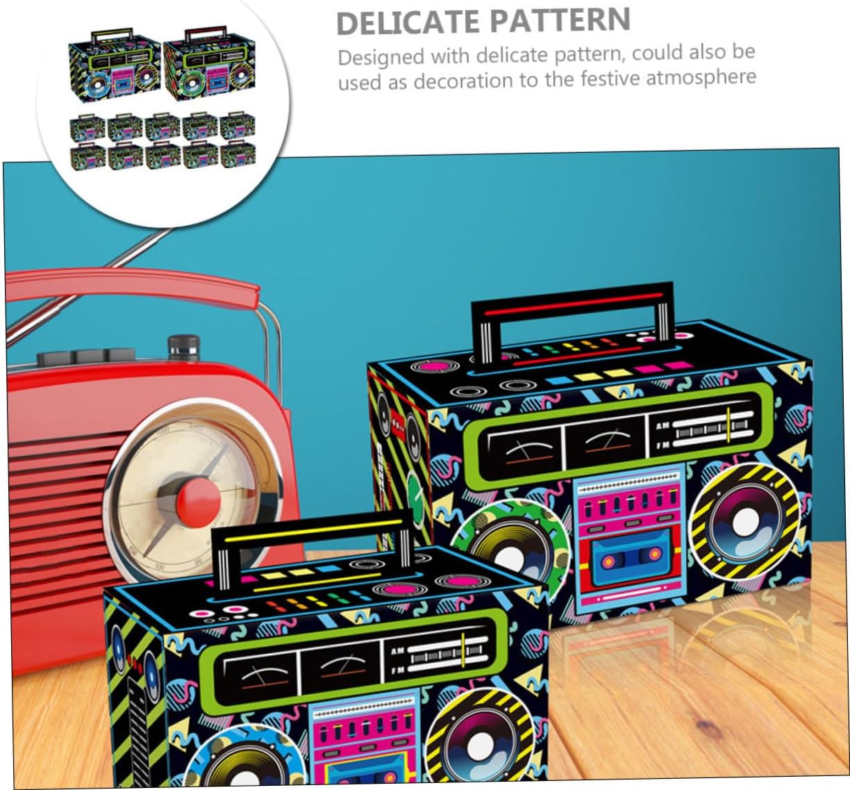 SOIMISS 12pcs Retro Cassette Tape Candy Box Party Favor Containers