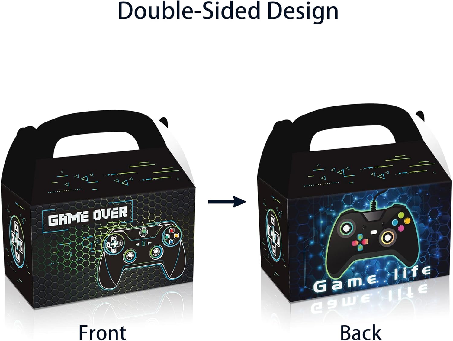 24Pcs Gaming Party Favor Boxes with Controller Design