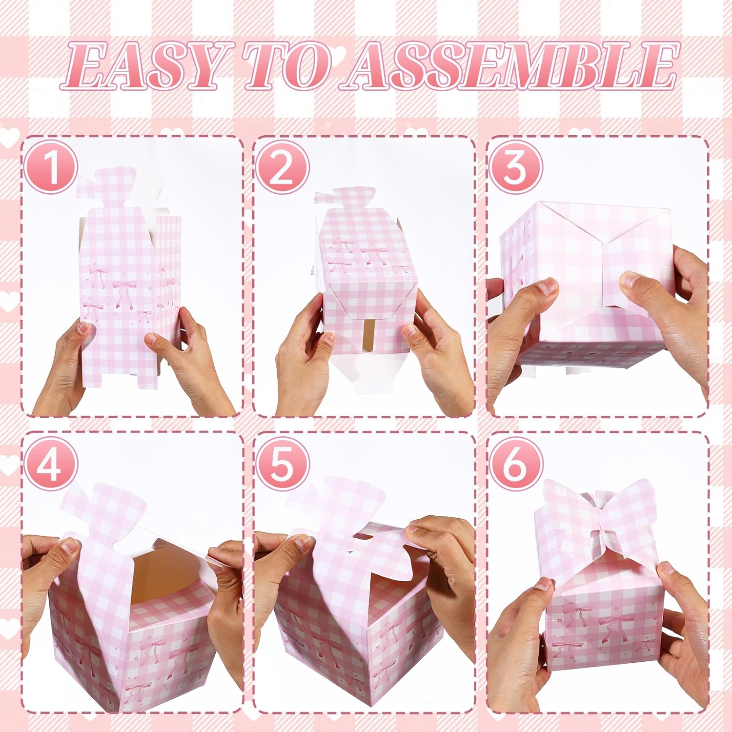 Glavatrix Pink Bow Treat Boxes 12PCS