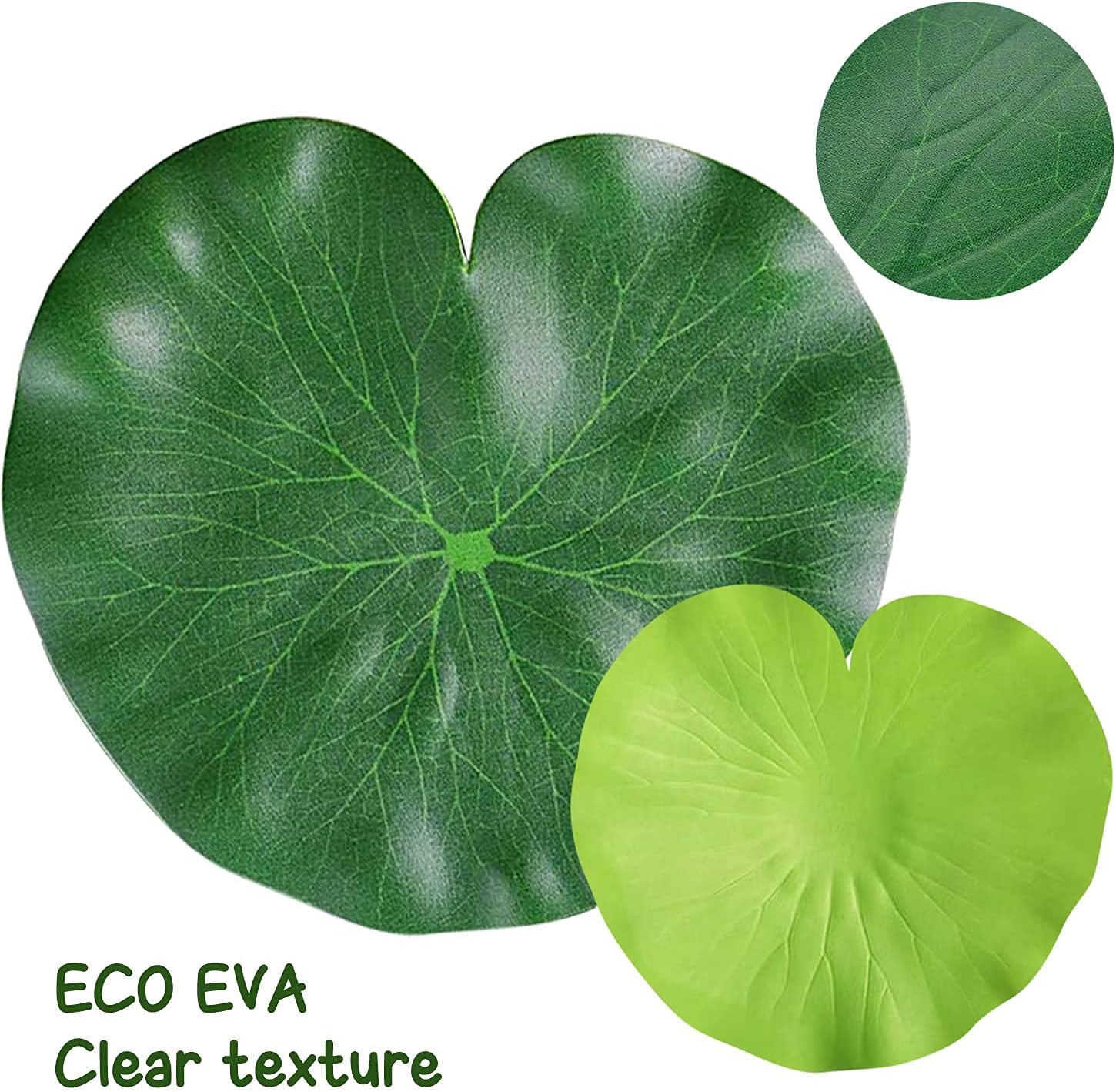 WhistenFla Floating Lily Pads 6Pcs Artificial Pond Decor