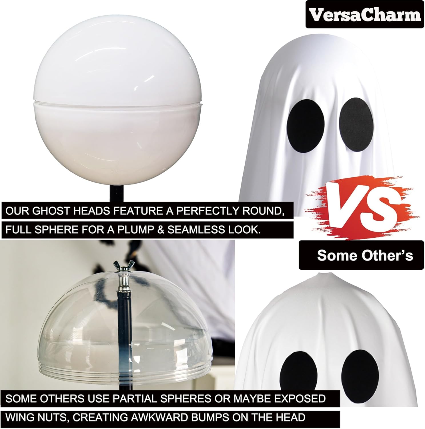 VersaCharm Halloween Ghost Decorations 2 Pack