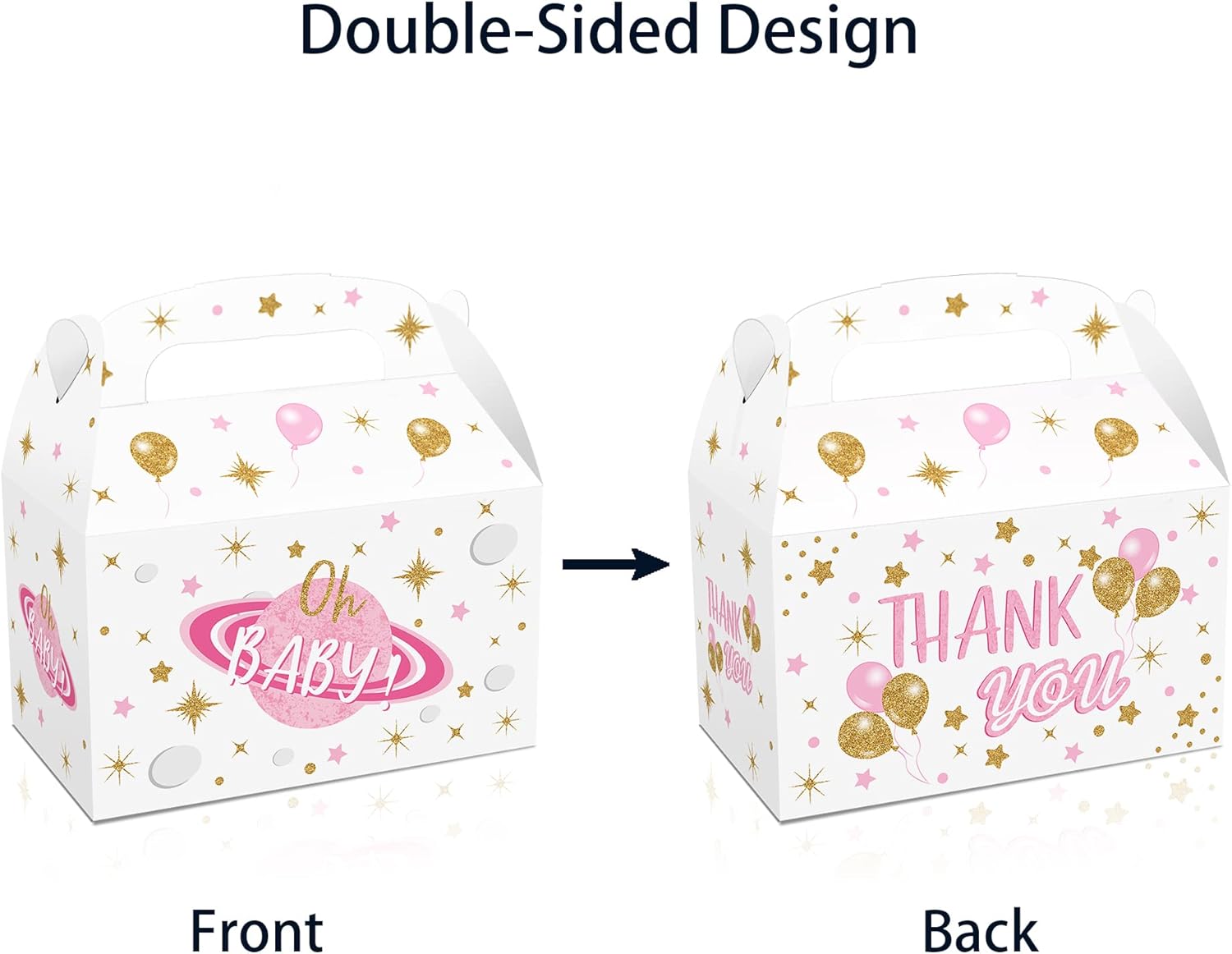 12PCS Moon and Star Baby Shower Favor Boxes