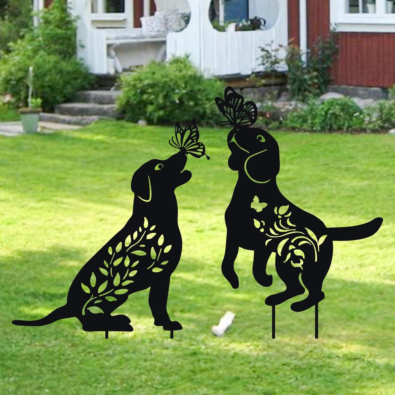 Wonder Garden Metal Dog Decor 2 Pack Garden Stakes