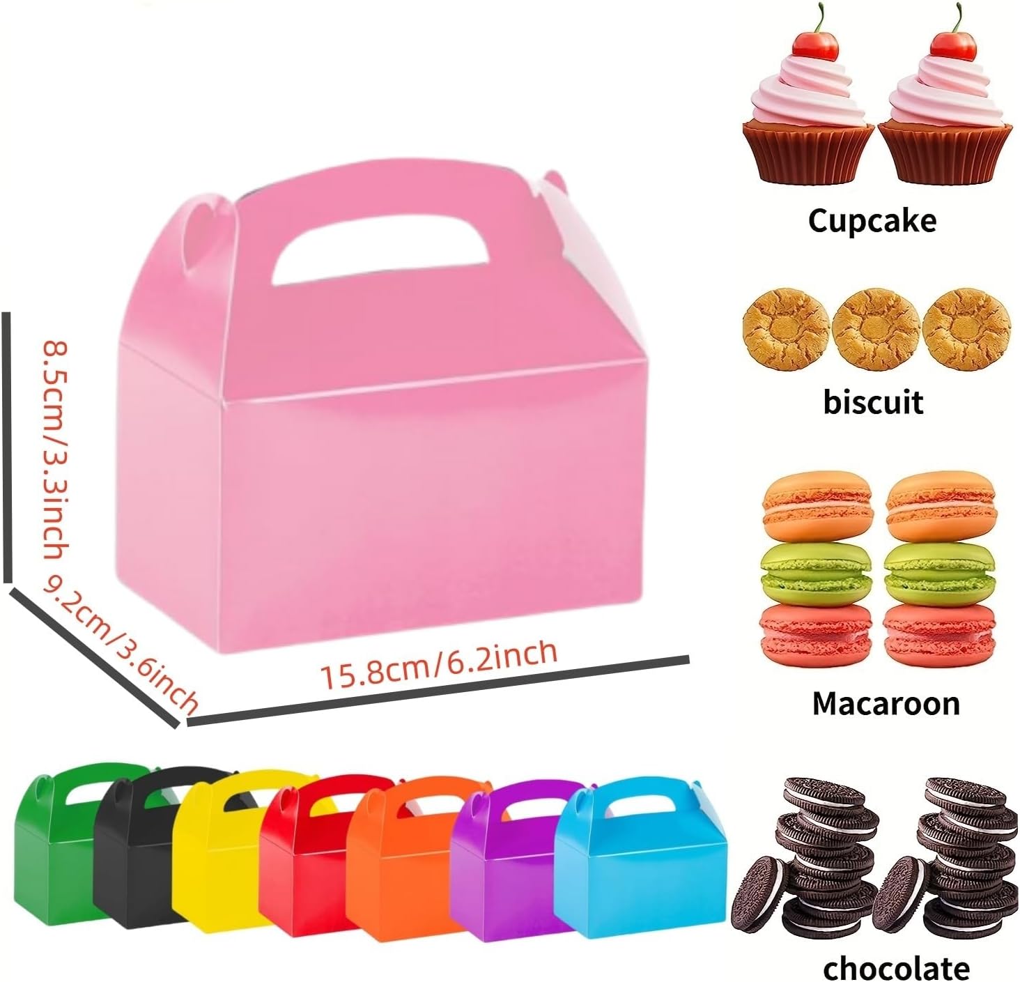 CHNLML 12 Pack Treat Boxes with Handles
