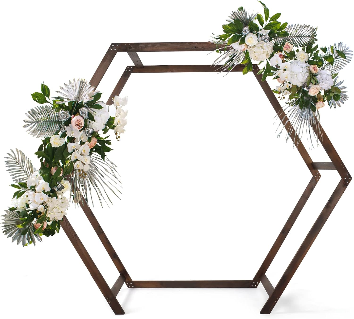VINGLI Wooden Wedding 7FT Arbor for Ceremony