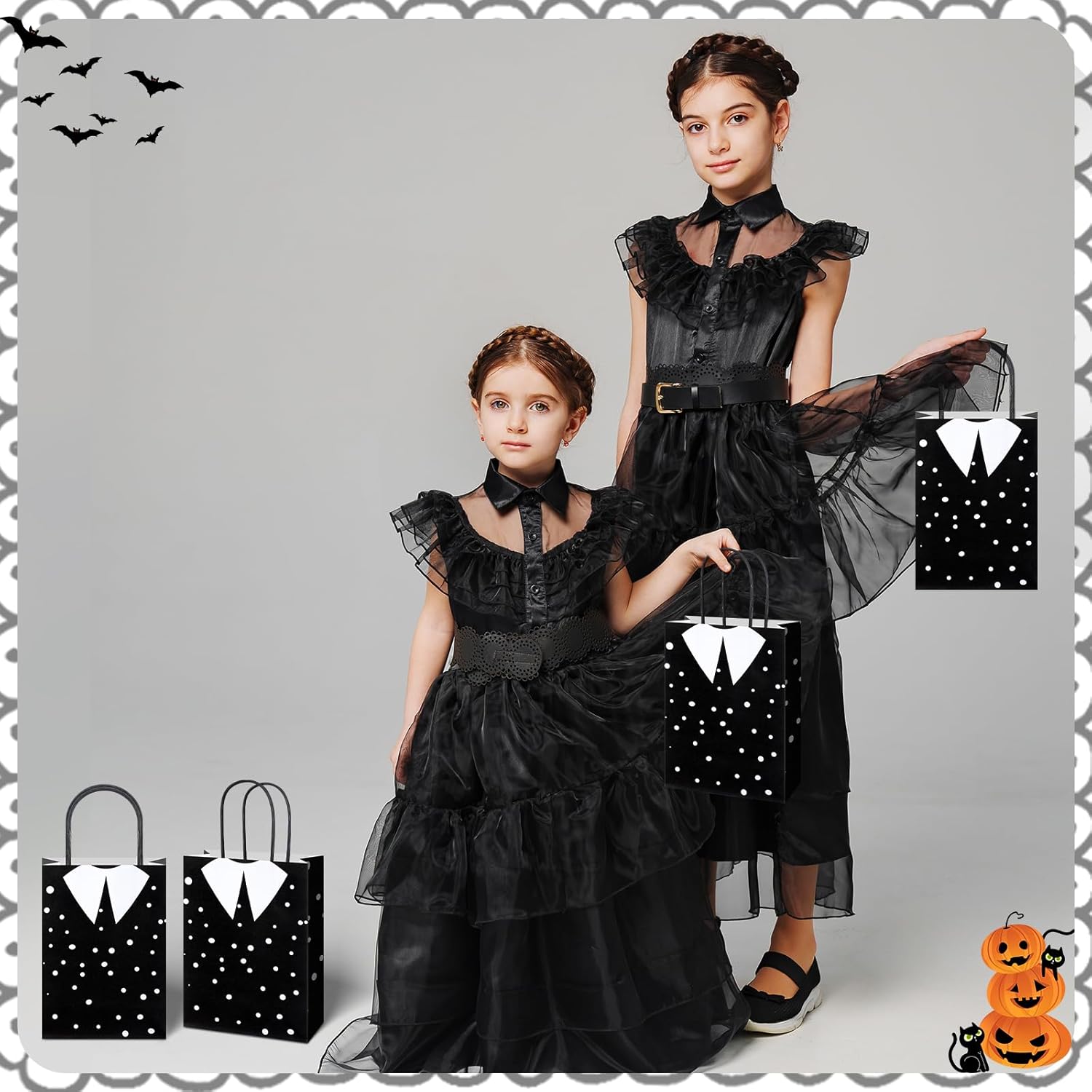 Gilprop 24 Pcs Halloween Paper Gift Bags with Handles